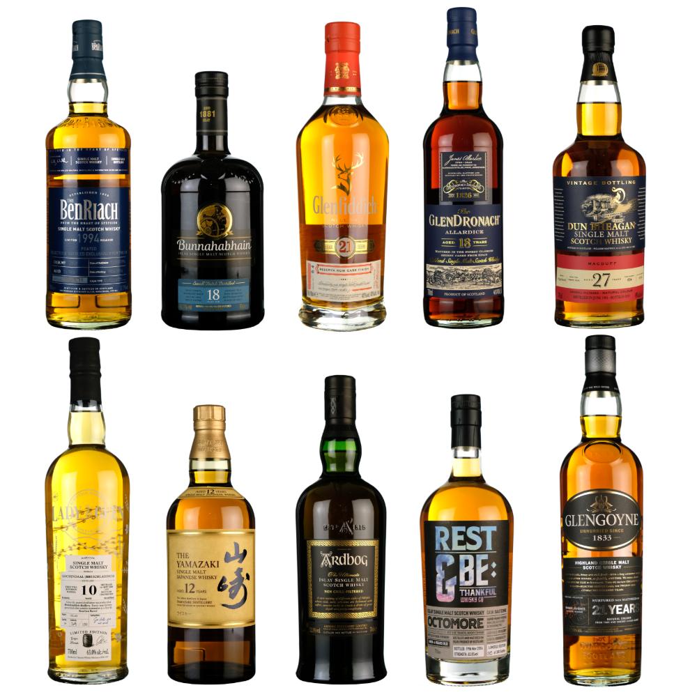 Top 10 Whiskies £100-£200
