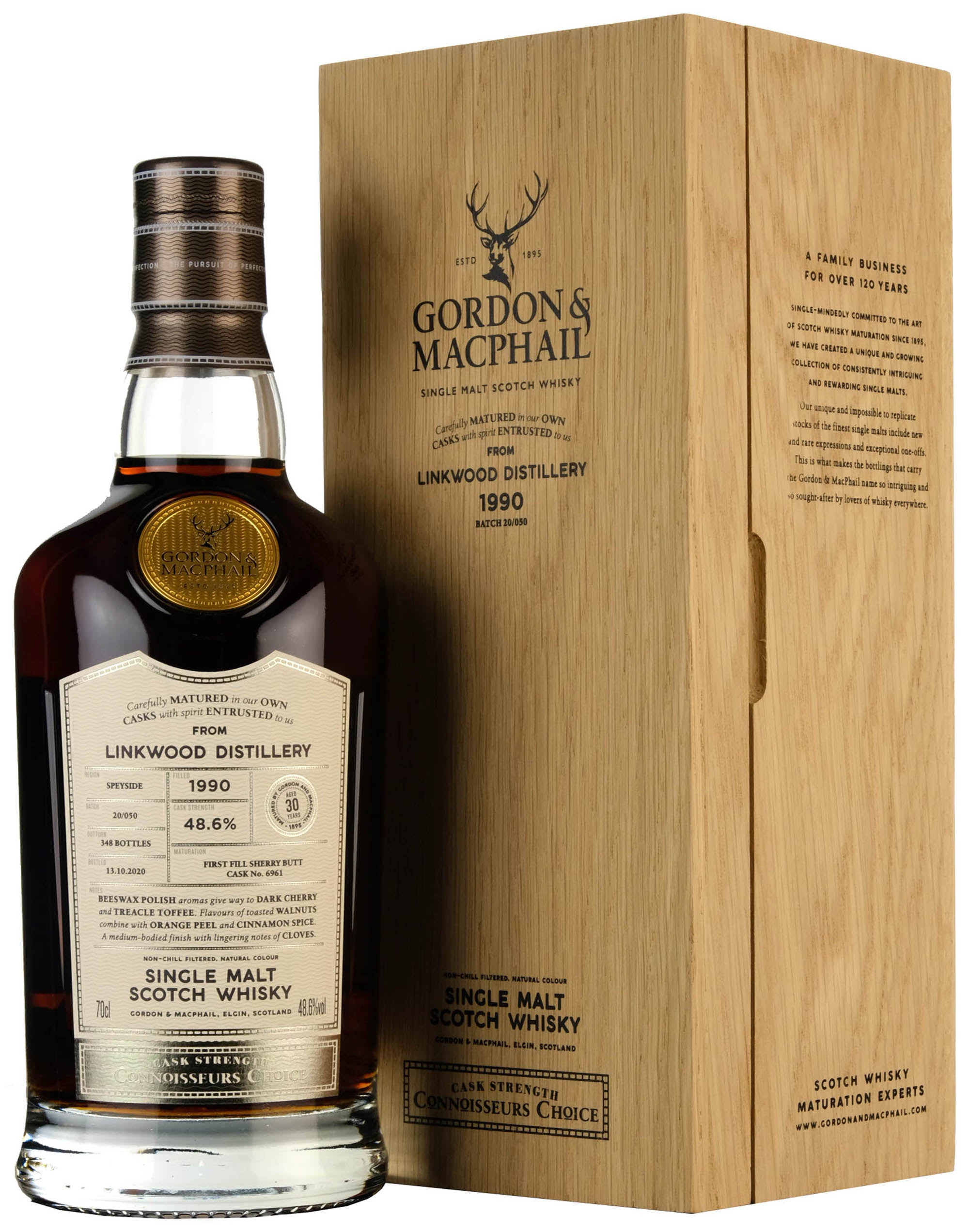 Linkwood 1990-2020 | 30 Year Old Gordon & MacPhail Connoisseurs Choice Single Cask 6961