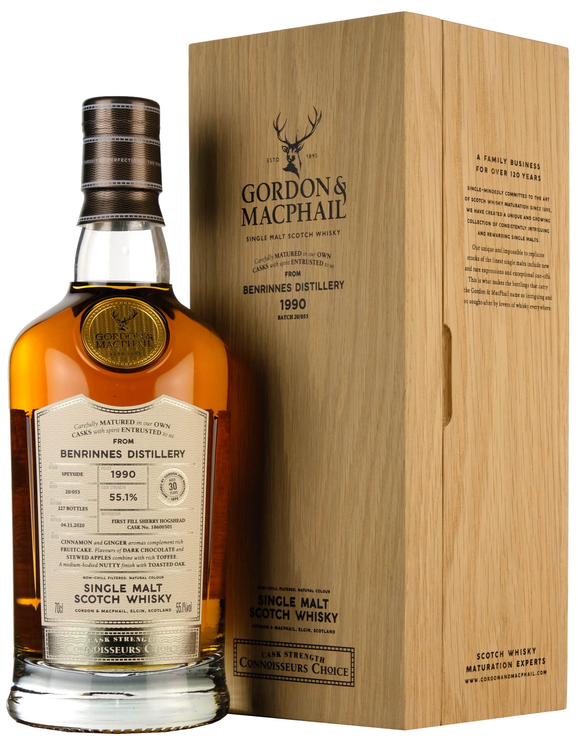 Benrinnes 1990-2020 | 30 Year Old Gordon & MacPhail Connoisseurs Choice Single Cask 18600301