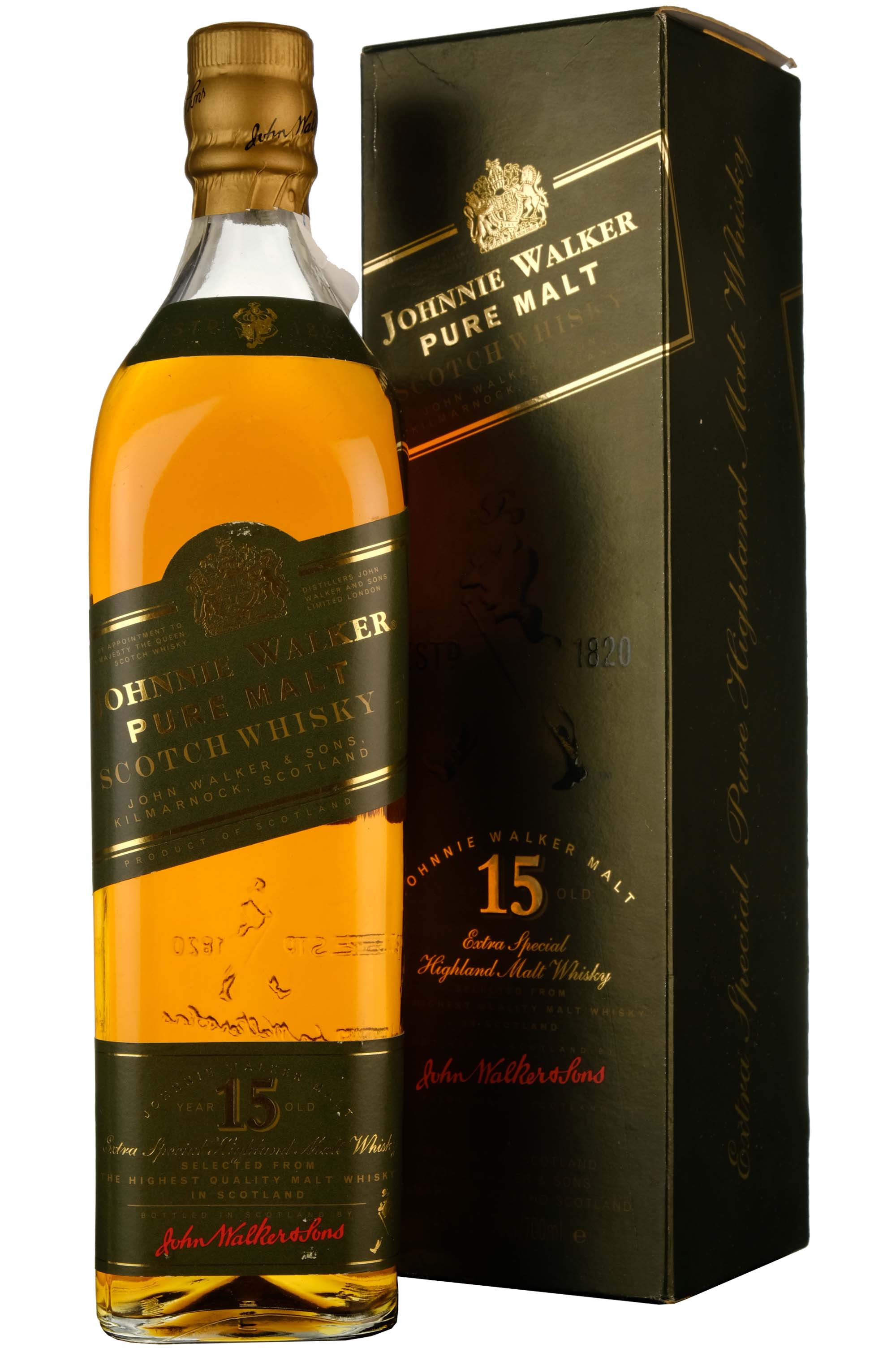 Johnnie Walker Green Label 15 Year Old Pure Malt - Pre-1999