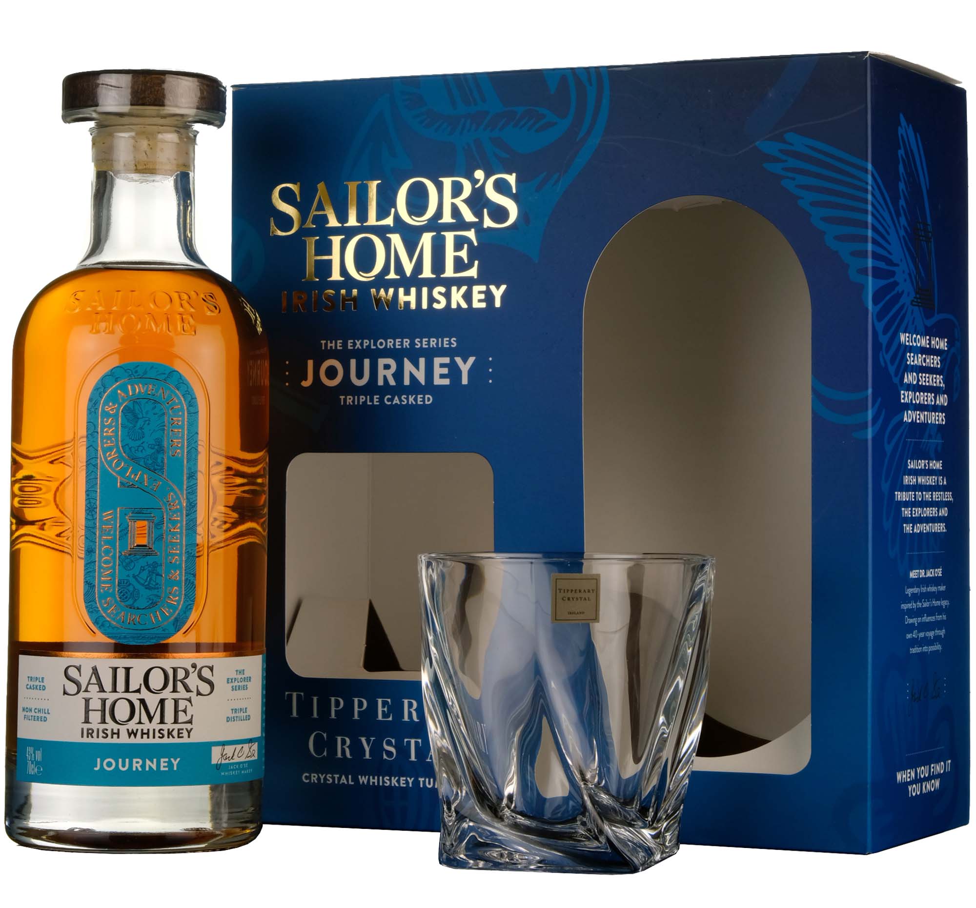 Sailor's Home The Journey | Tipperary Crystal Tumbler Pack