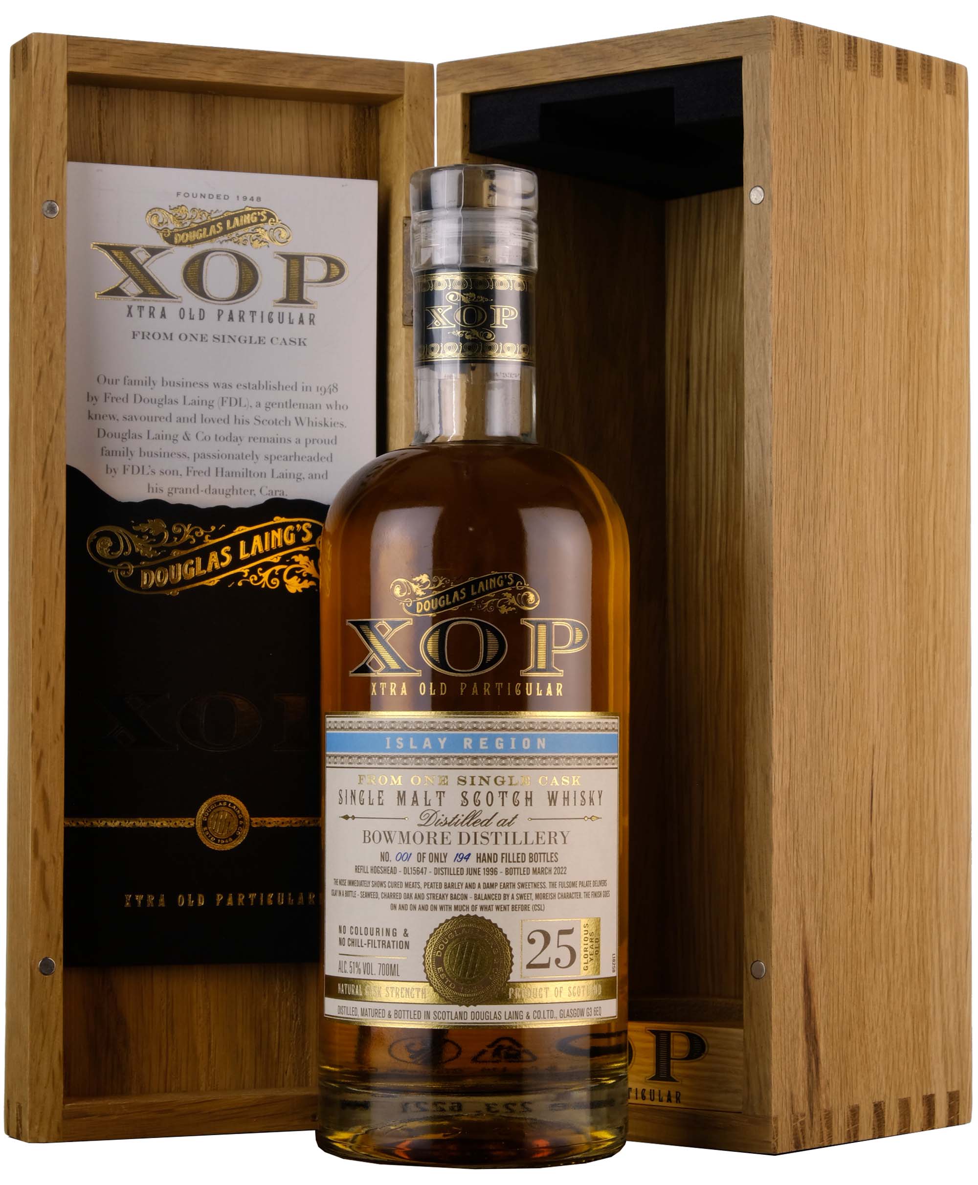 Bowmore 1996-2022 | 25 Year Old Douglas Laing XOP Single Cask DL15647