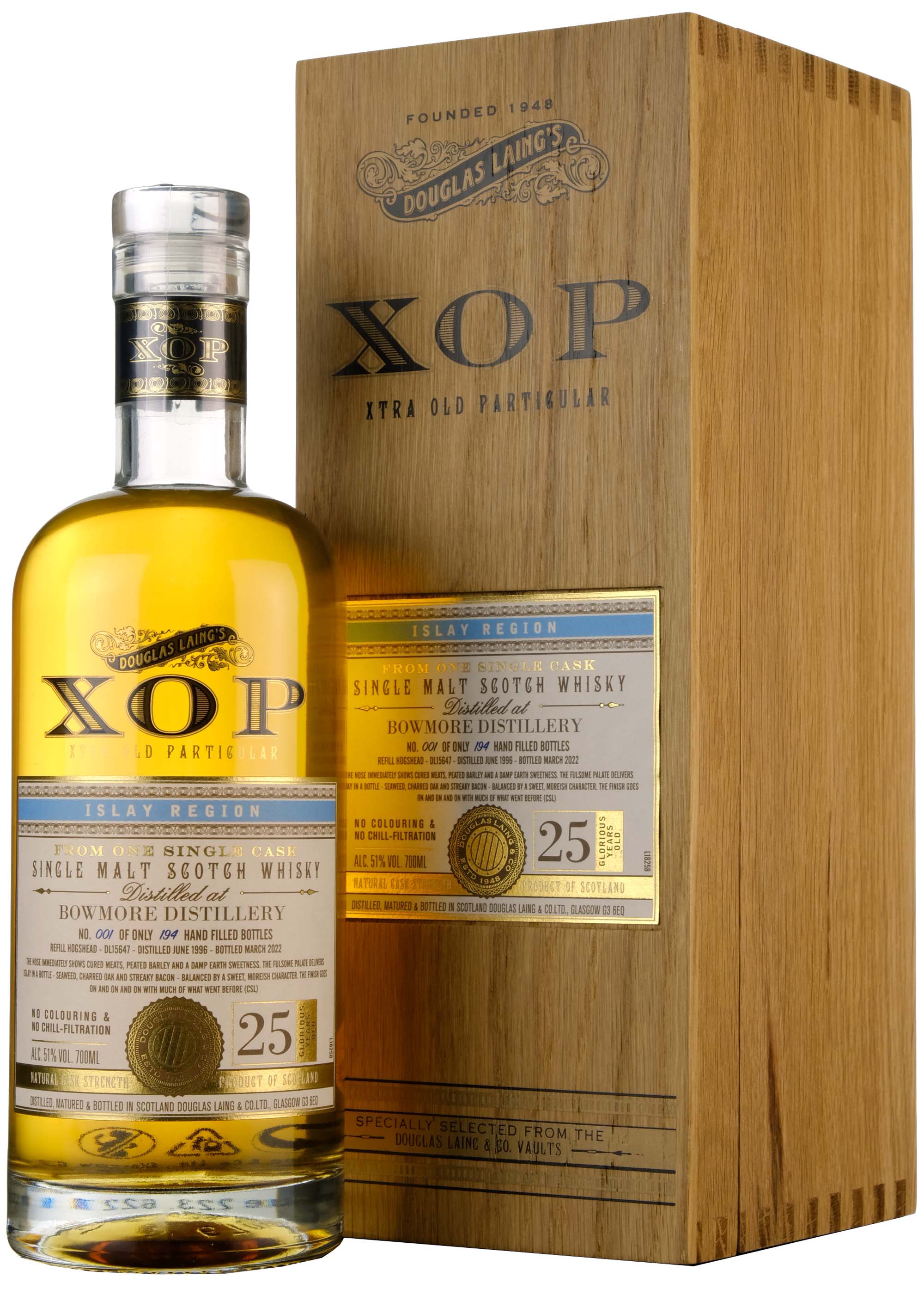 Bowmore 1996-2022 | 25 Year Old Douglas Laing XOP Single Cask DL15647