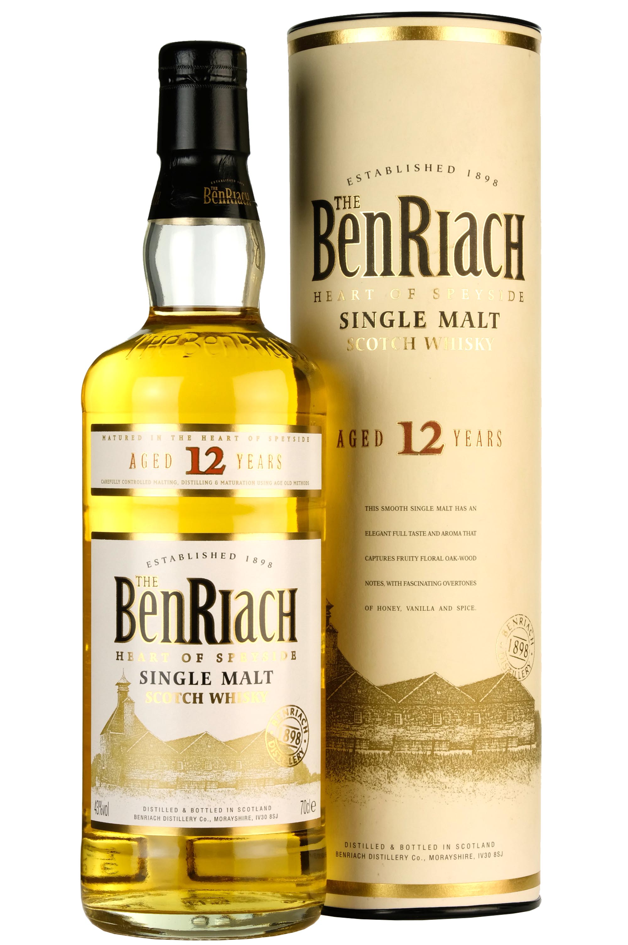 Benriach 12 Year Old Bottled Early 2000s -Whisky-Online Shop