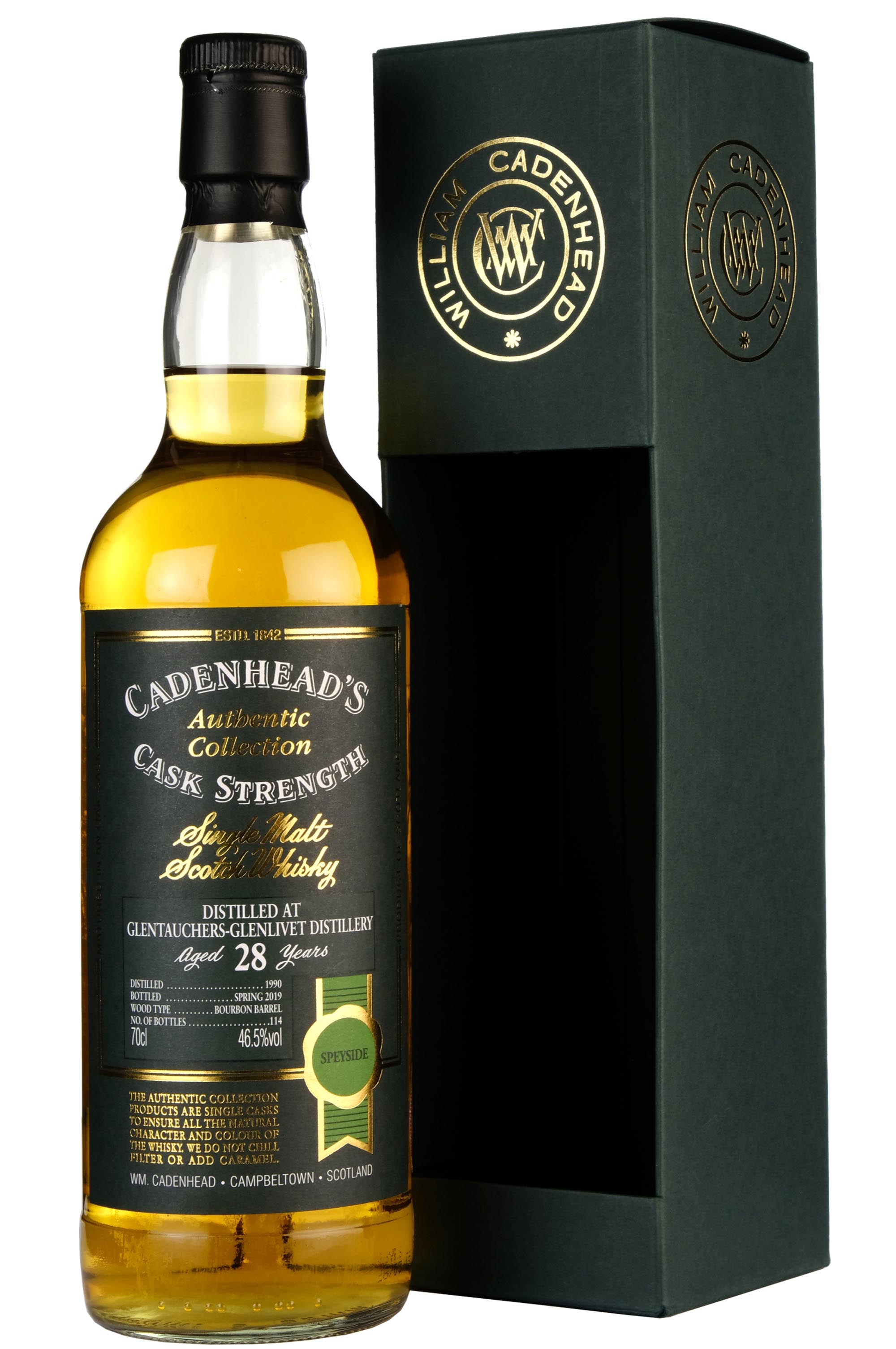 Glentauchers 1990-2019 | 28 Year Old Cadenhead's Authentic Collection Single Cask