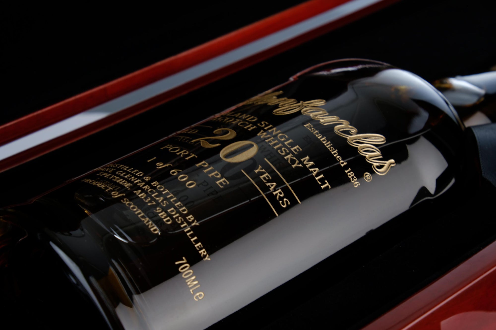 Glenfarclas 20 Year Old Port Pipe | Glencairn Crystal Decanter