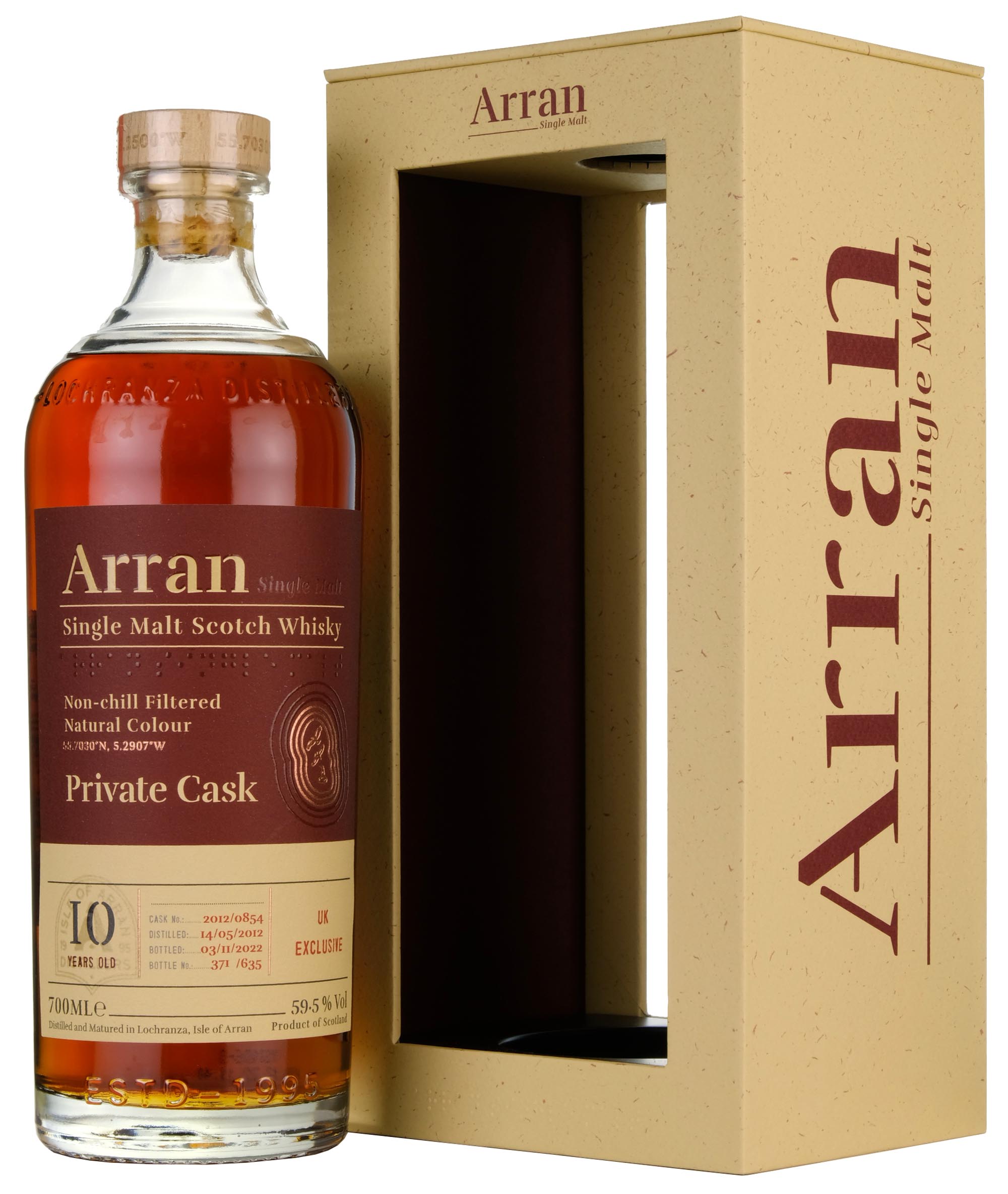 Arran 2012-2022 | 10 Year Old | Private Cask 0854 UK Exclusive