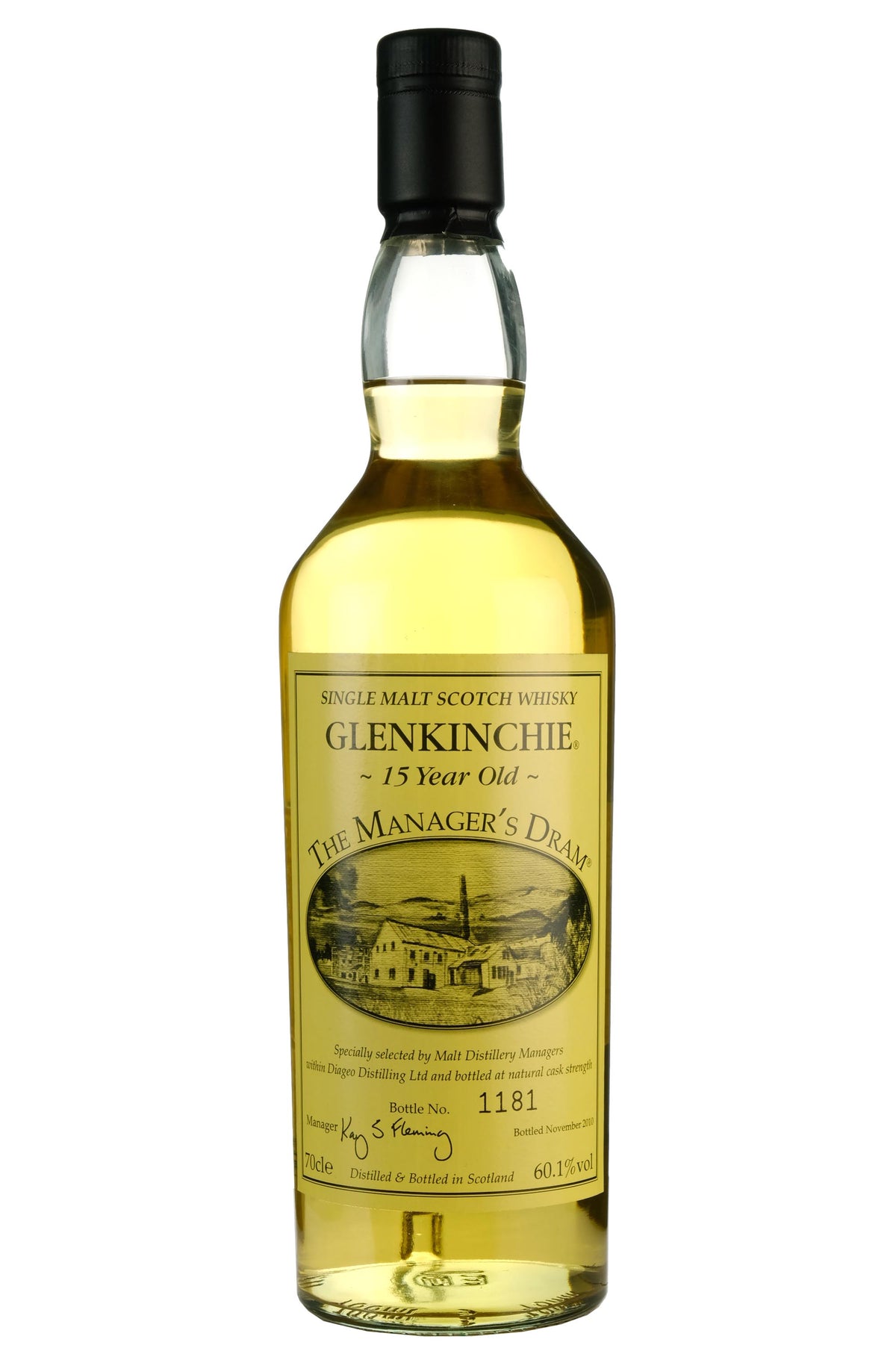 Glenkinchie 15 Year Old The Manager's Dram 2010 Release