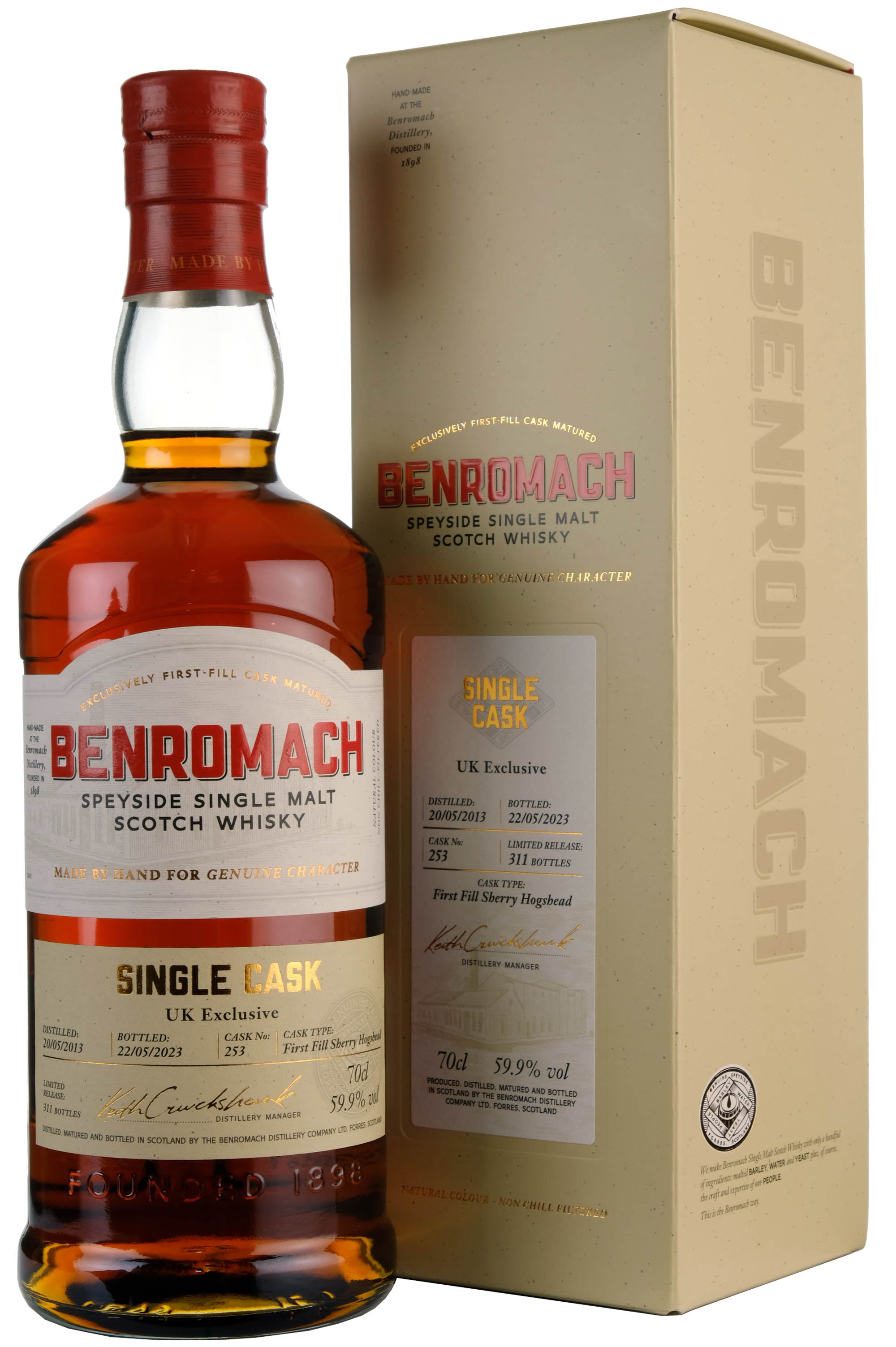 Benromach 2013-2023 | 10 Year Old Single Cask 253 | UK Exclusive