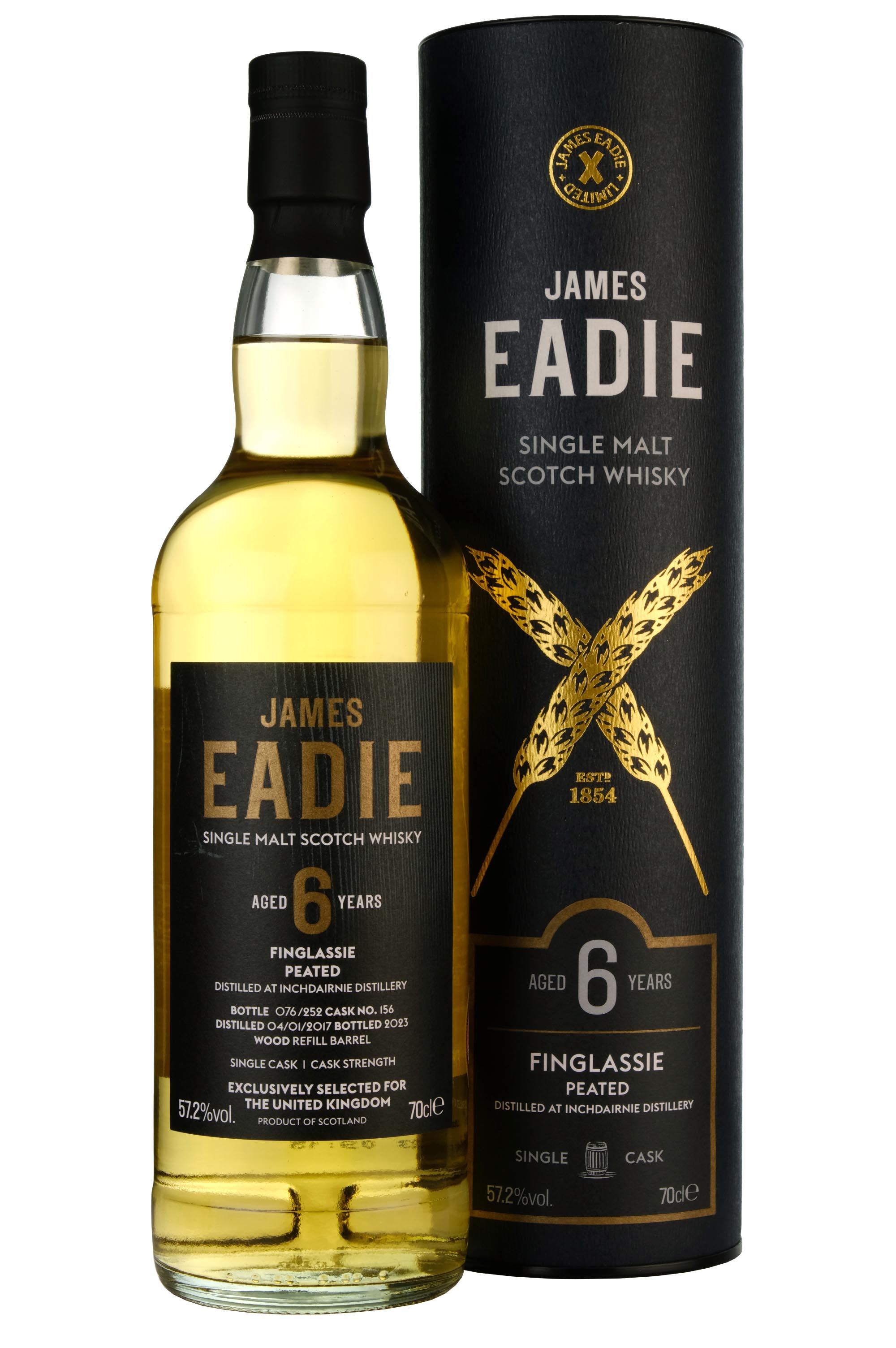Finglassie (Inchdairnie) 2017-2023 | 6 Year Old James Eadie Single Cask 156