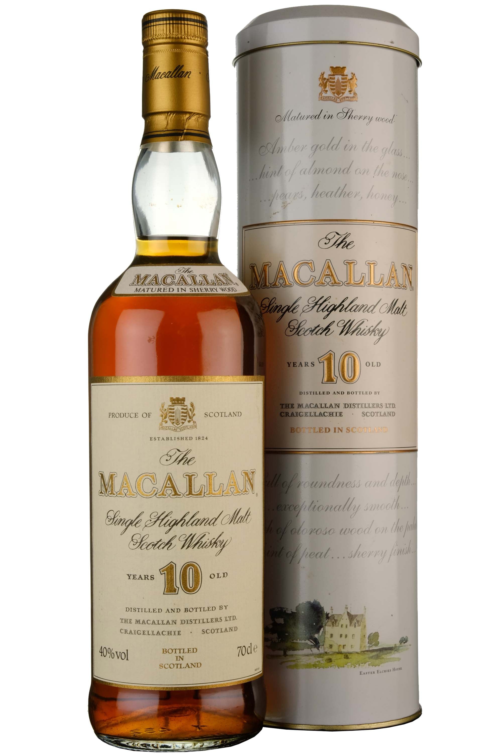 Macallan 10 Year Old Sherry Cask 1990s Limited Edition Tin 