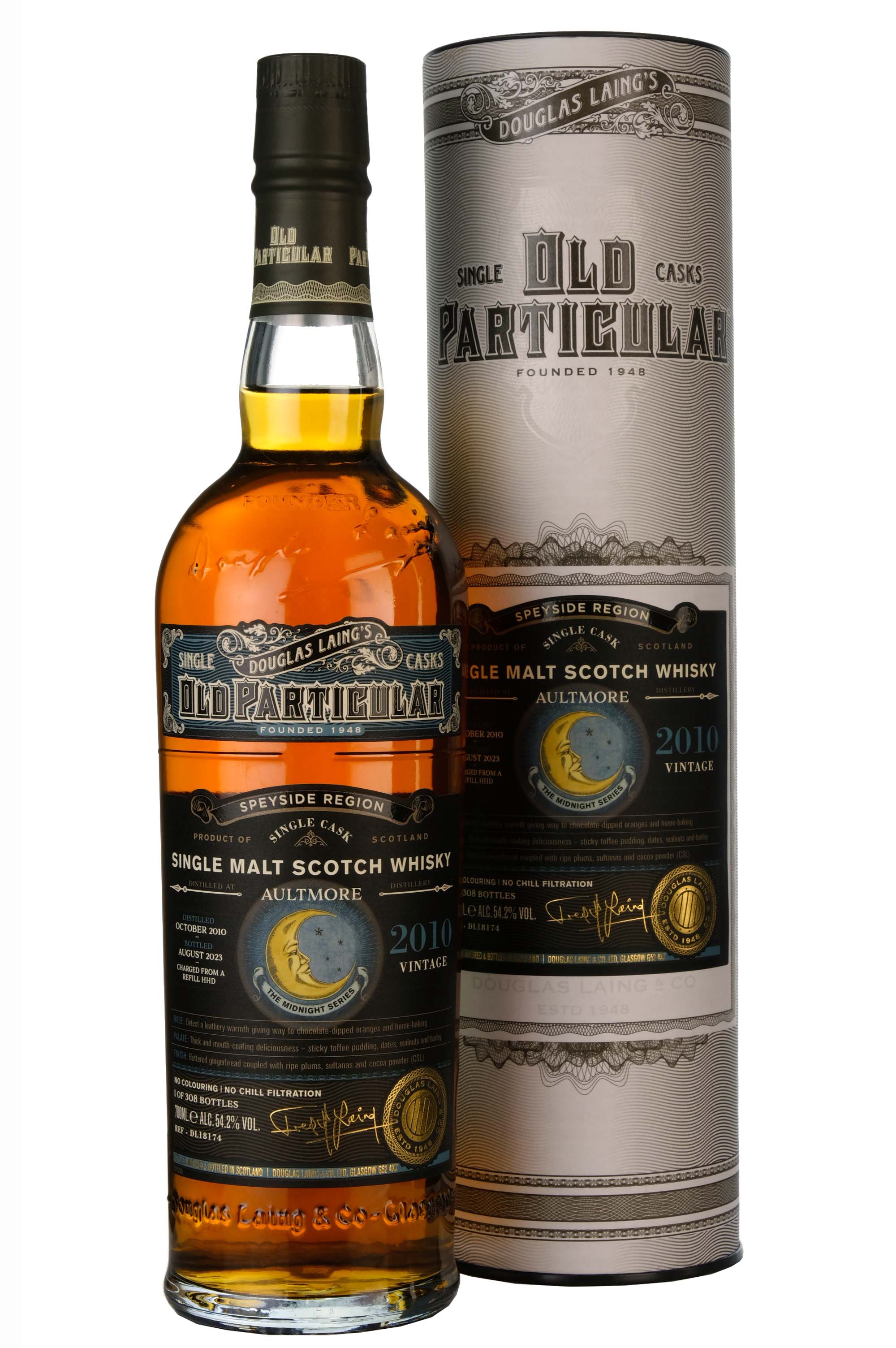 Aultmore 2010-2023 | 12 Year Old Douglas Laing Old Particular Midnight Series Single Cask DL18174