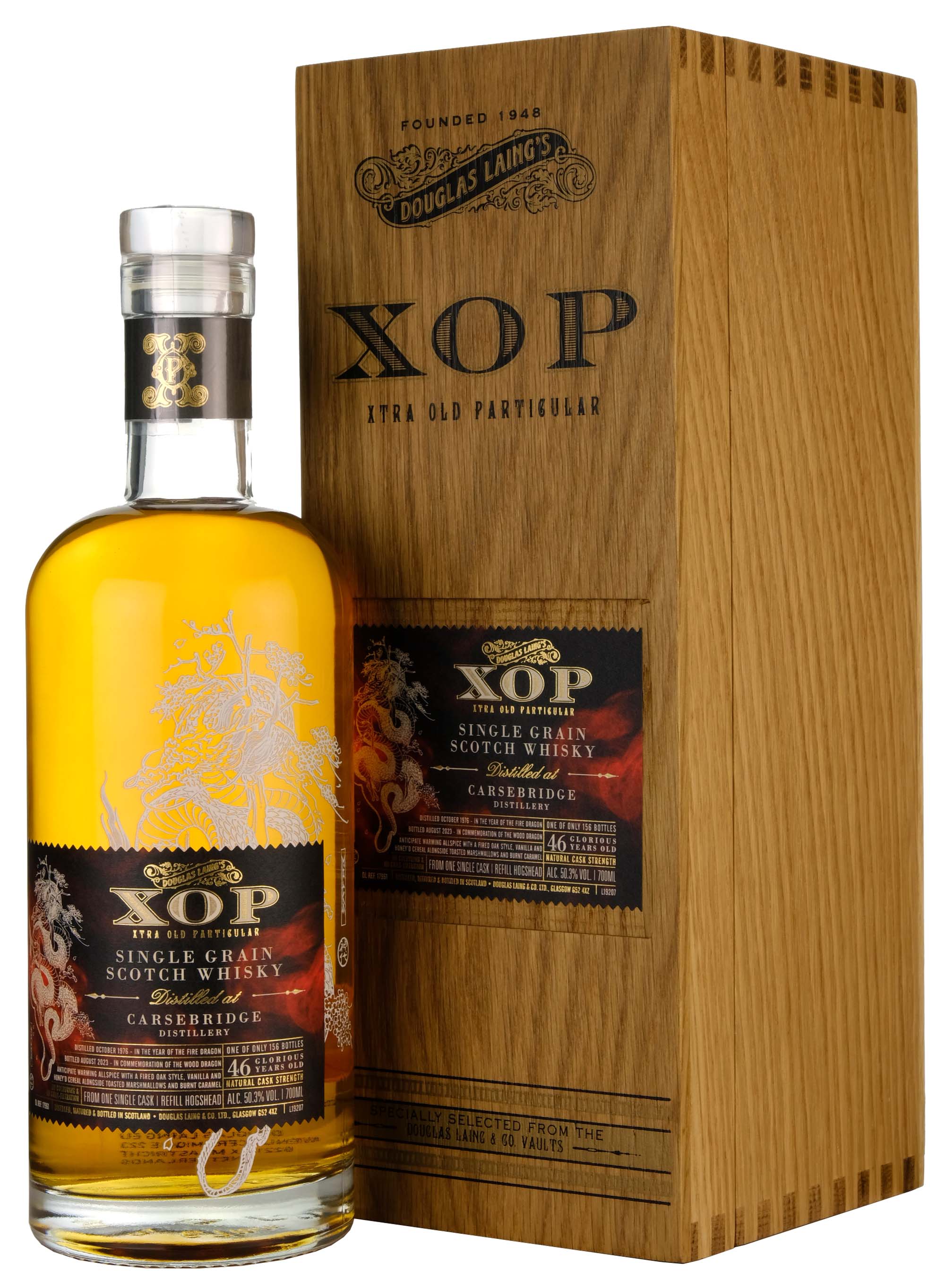 Carsebridge 1976-2023 | 46 Year Old XOP Single Cask DL17961 | Year Of The Dragon