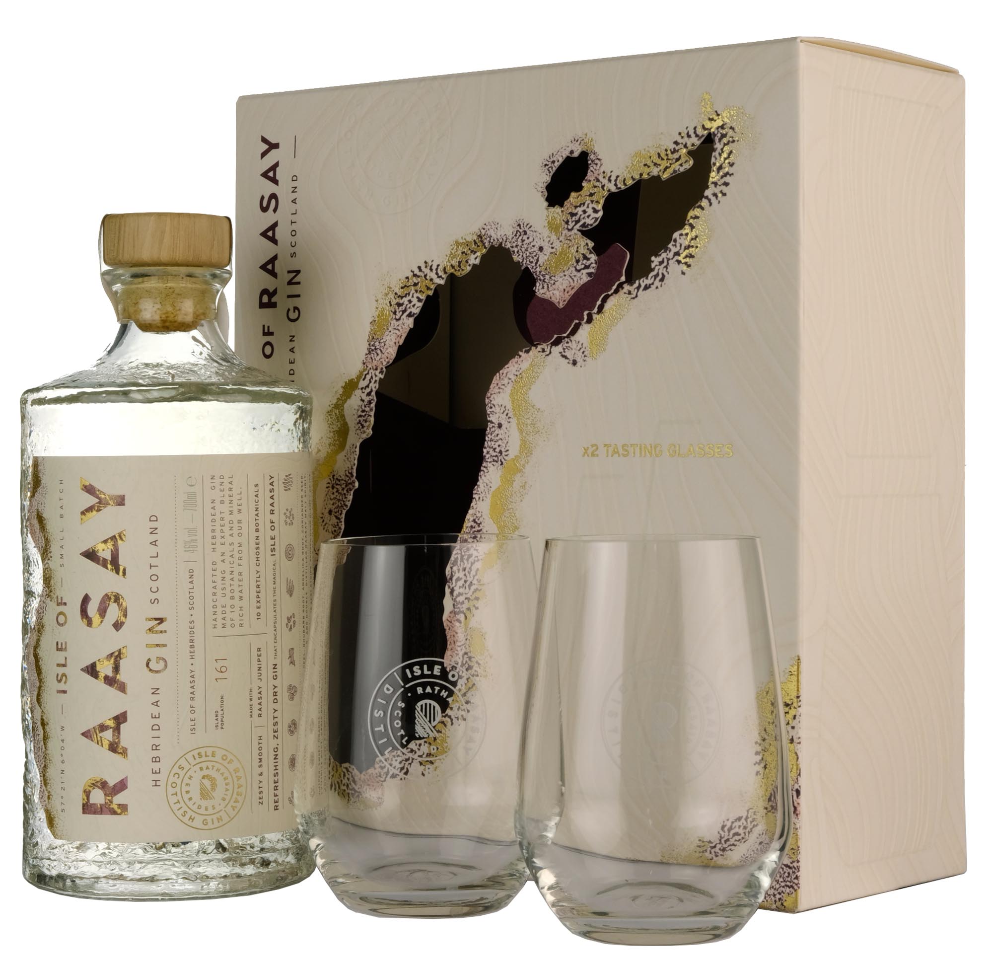 Isle Of Raasay Gin | Gift Pack + 2 Glasses