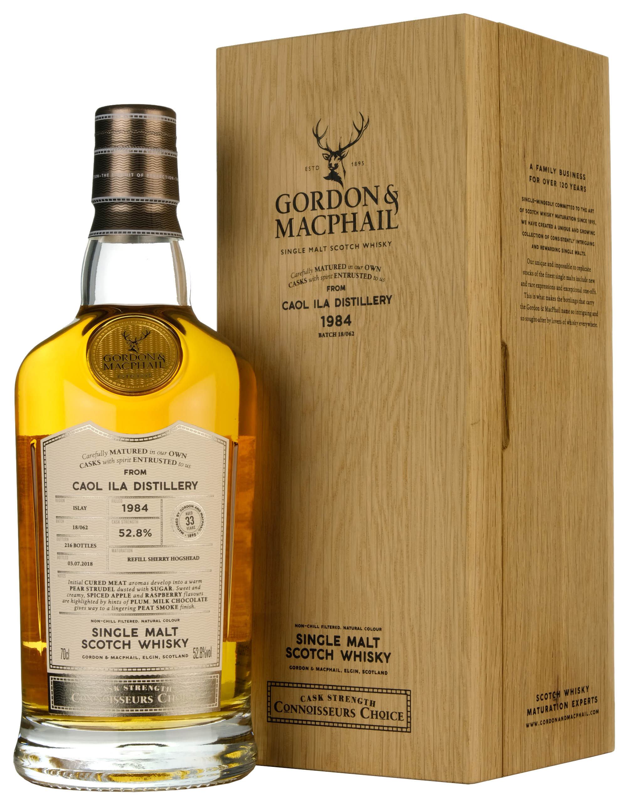 Caol Ila 1984-2018 | 33 Year Old Gordon & MacPhail Connoisseurs Choice Single Cask 6078
