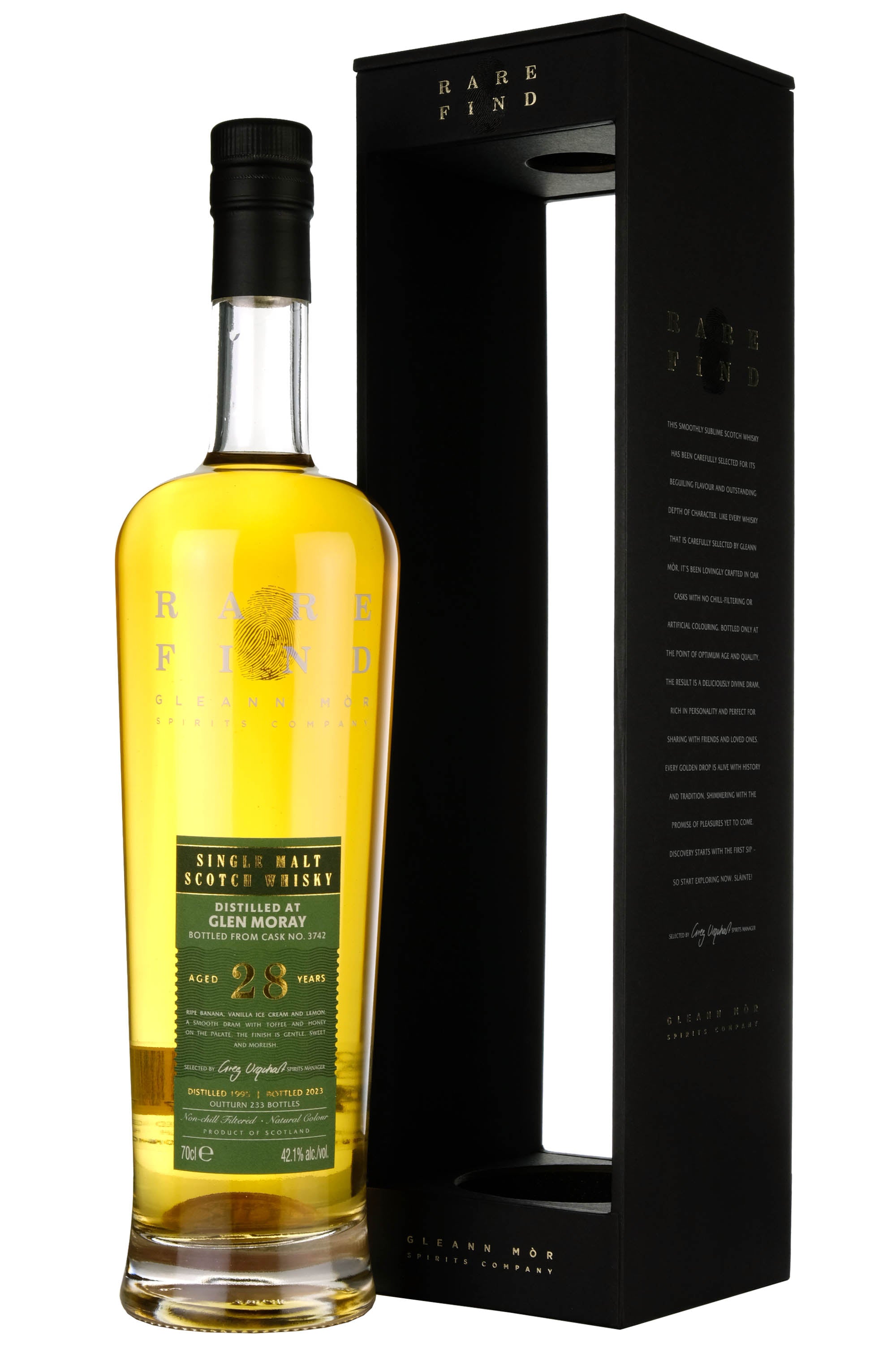 Glen Moray 1995-2023 | 28 Year Old Rare Find | Gleann Mor Single Cask 3742