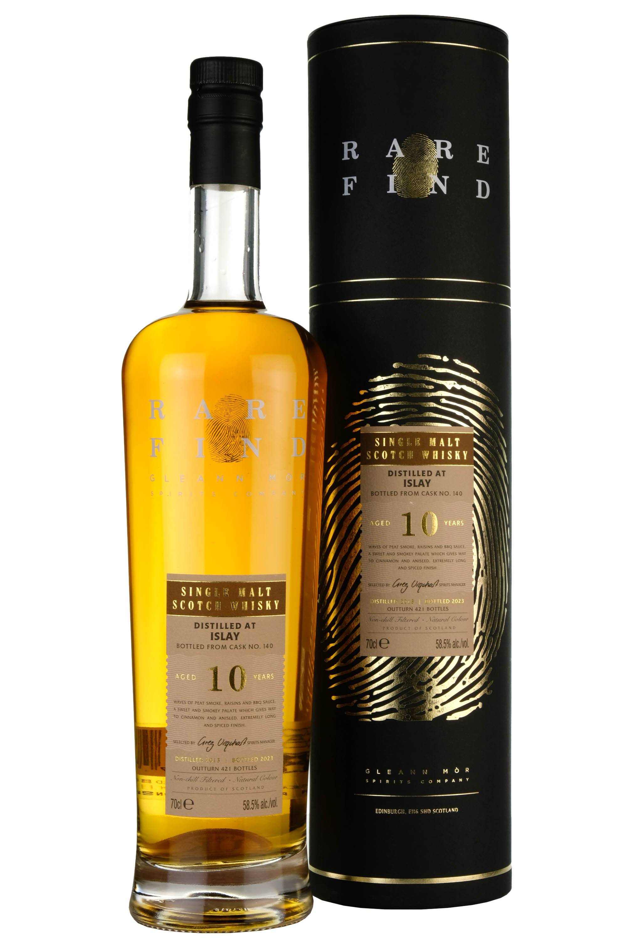 Undisclosed Islay 2013-2023 | 10 Year Old Rare Find Gleann Mor Single Cask 140