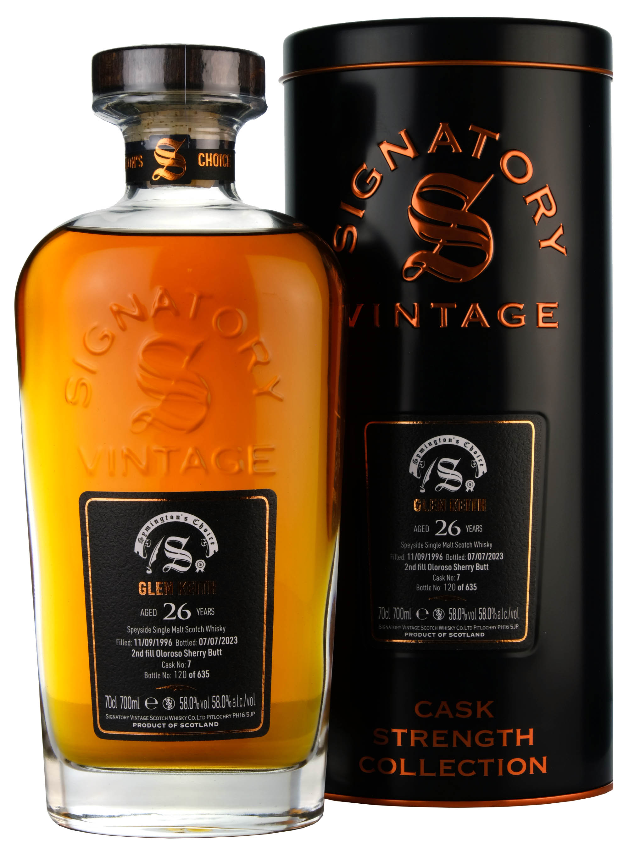 Glen Keith 1996-2023 | 26 Year Old Signatory Symington's Choice Single Cask 7