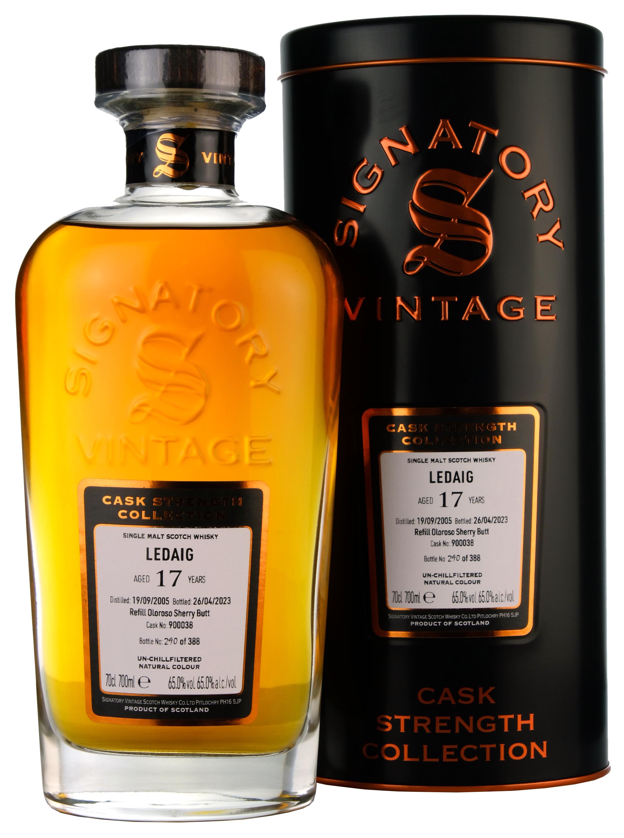 Ledaig 2005-2023 | 17 Year Old Signatory Vintage Single Cask 900038