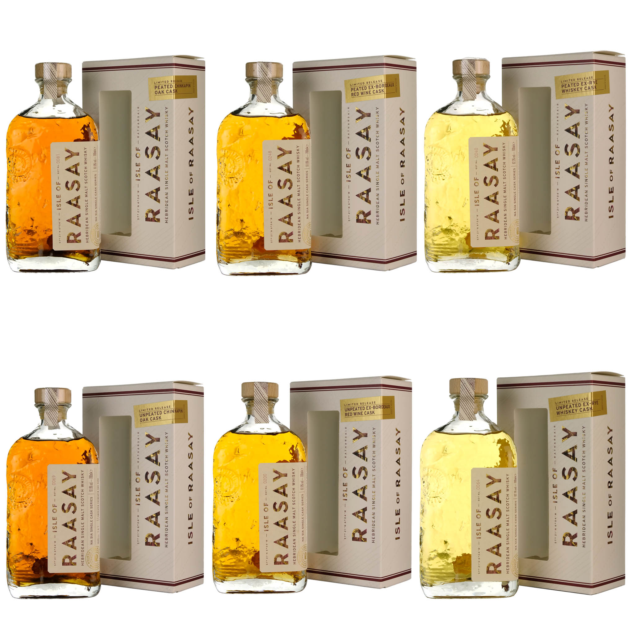 Isle Of Raasay Na Sia Single Cask Series 2022 Set Of 6