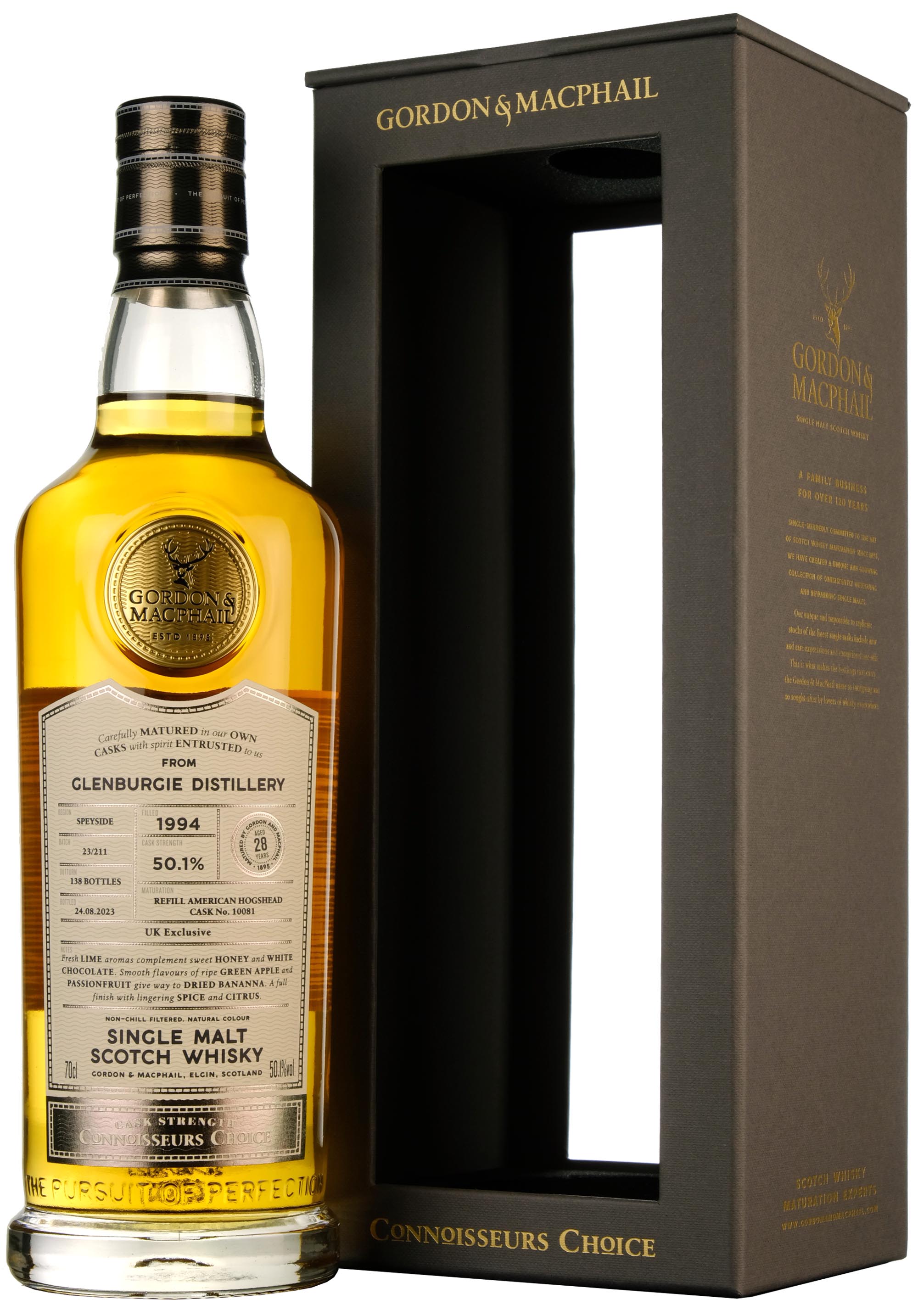 Glenburgie 1994-2023 | 28 Year Old Gordon & MacPhail Connoisseurs Choice Single Cask 10081 UK Exclusive