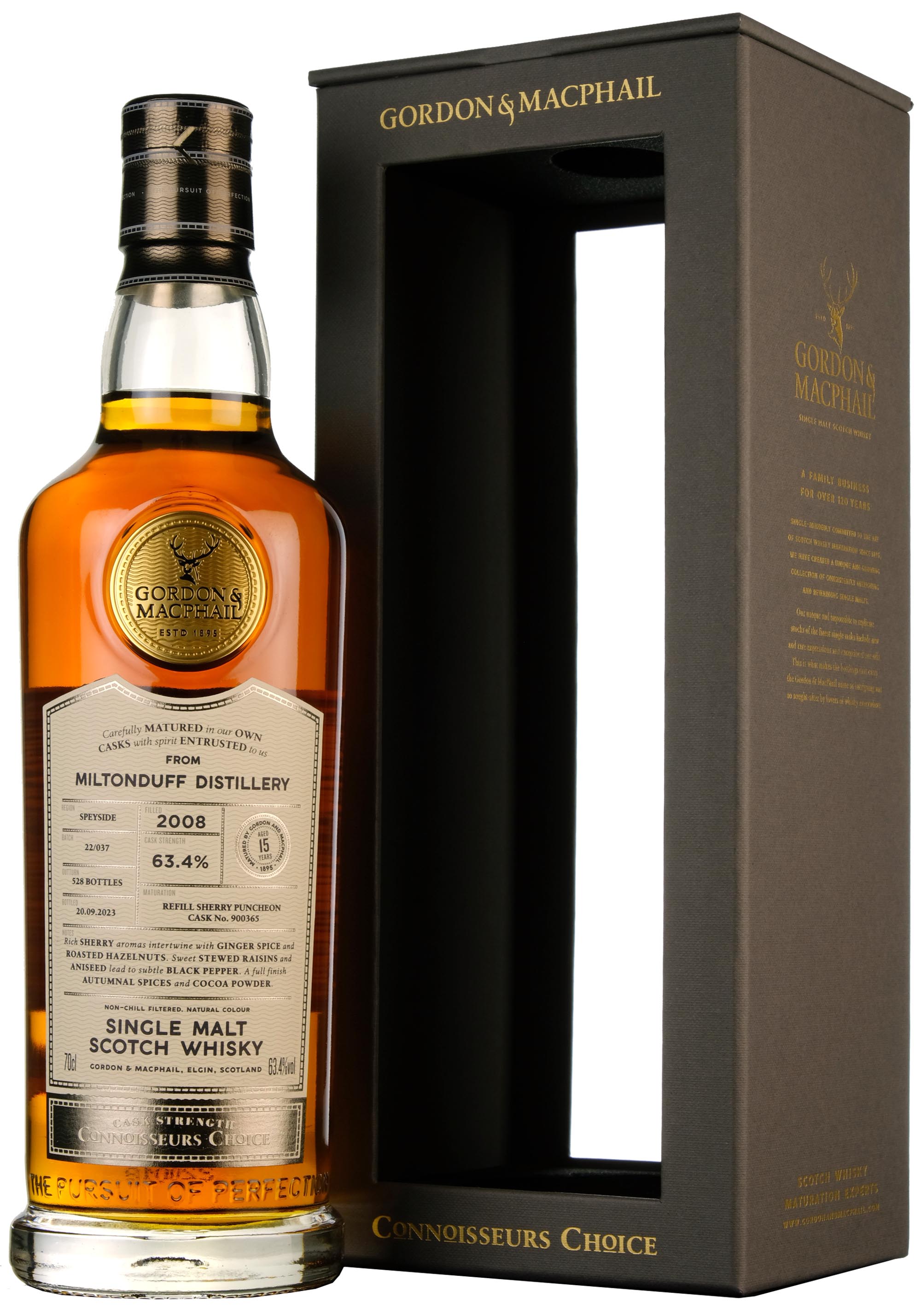 Miltonduff 2008-2023 | 15 Year Old Gordon & MacPhail Connoisseurs Choice Single Cask 900365