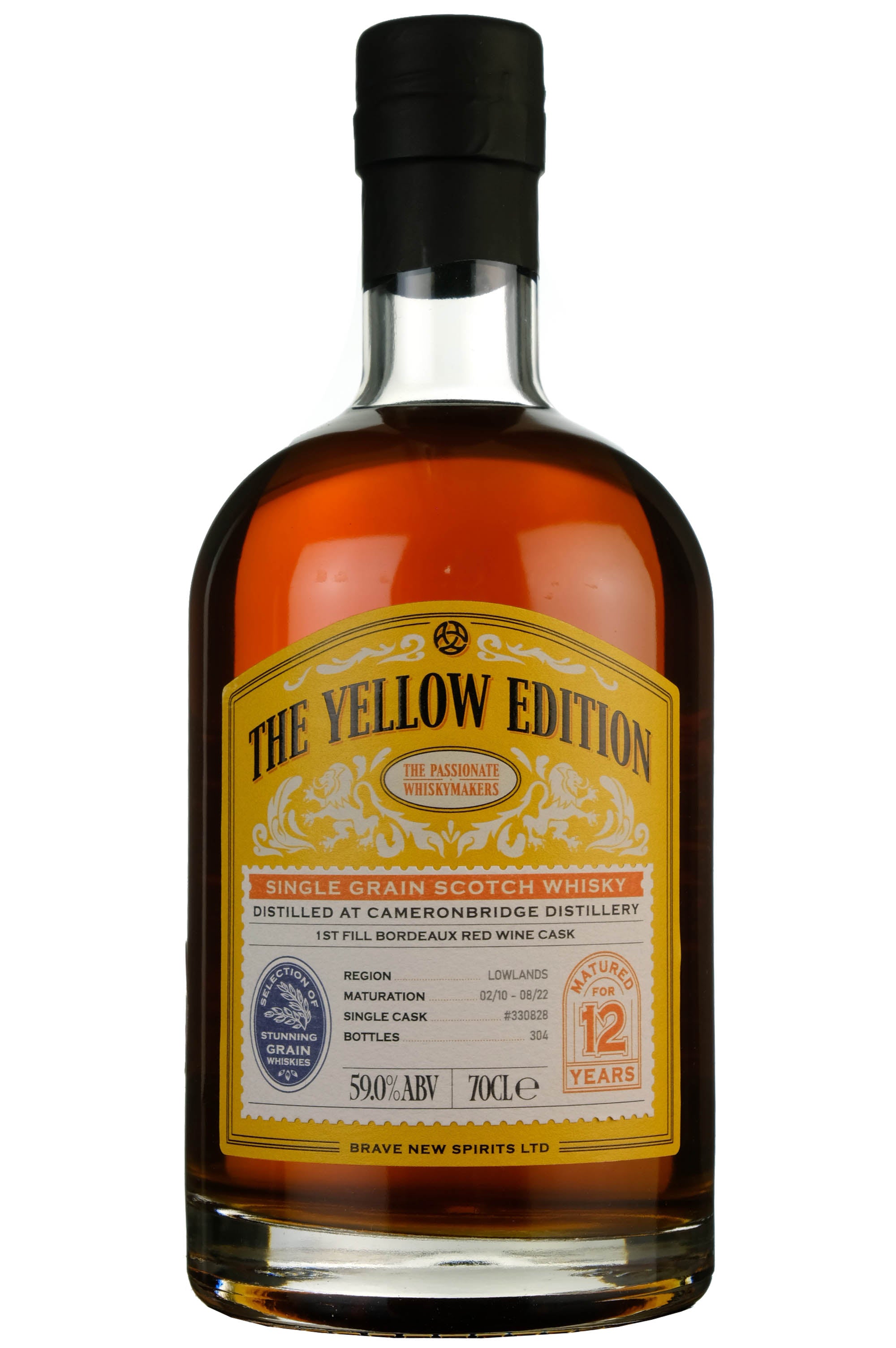 Cameronbridge 2010-2022 | 12 Year Old Brave New Spirits The Yellow Edition Single Cask 330828