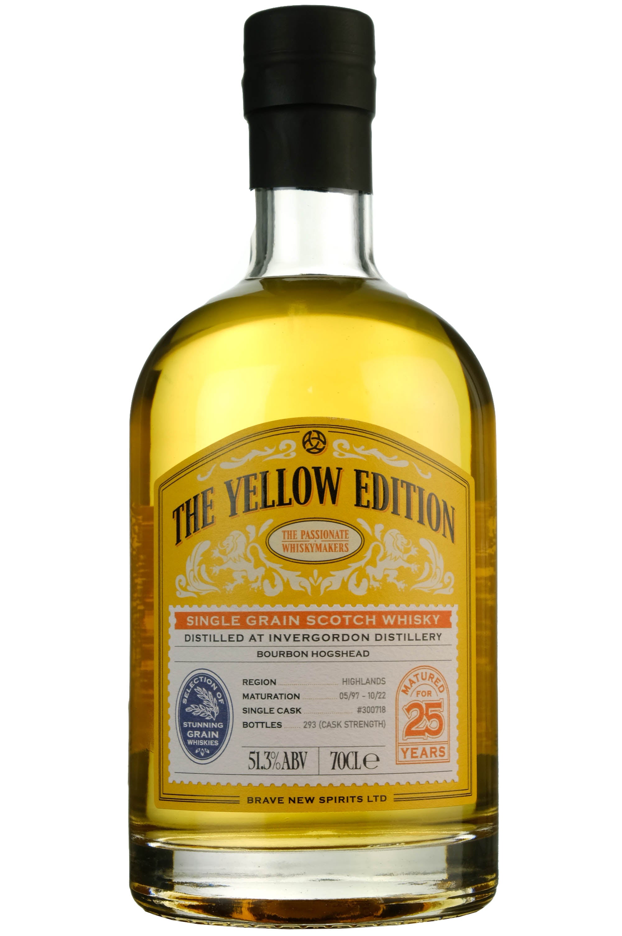 Invergordon 1997-2022 | 25 Year Old Brave New Spirits The Yellow Edition Single Cask 300718