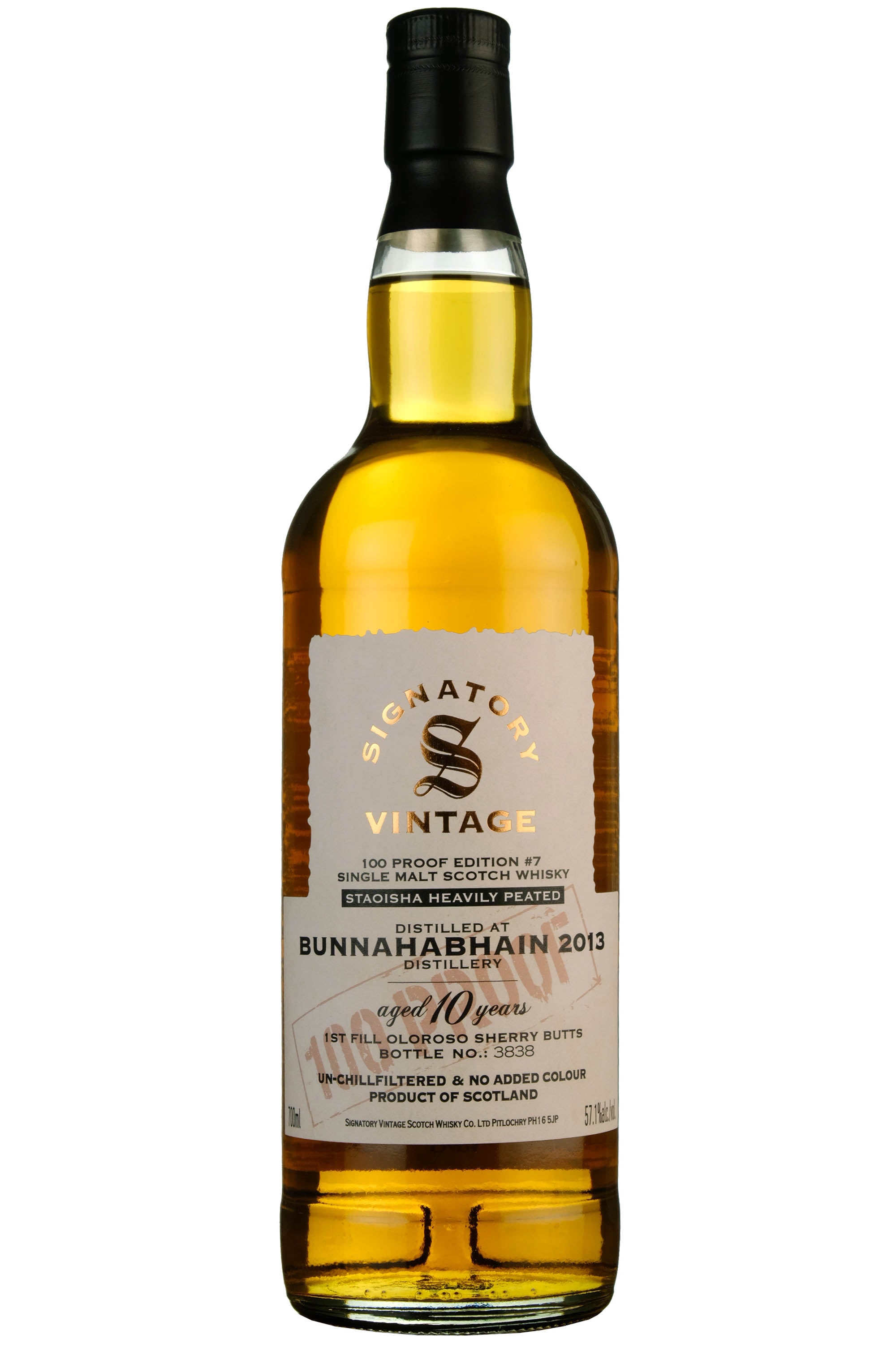Bunnahabhain (Staoisha) 2013-2024 | 10 Year Old Signatory Vintage 100 Proof Edition 7