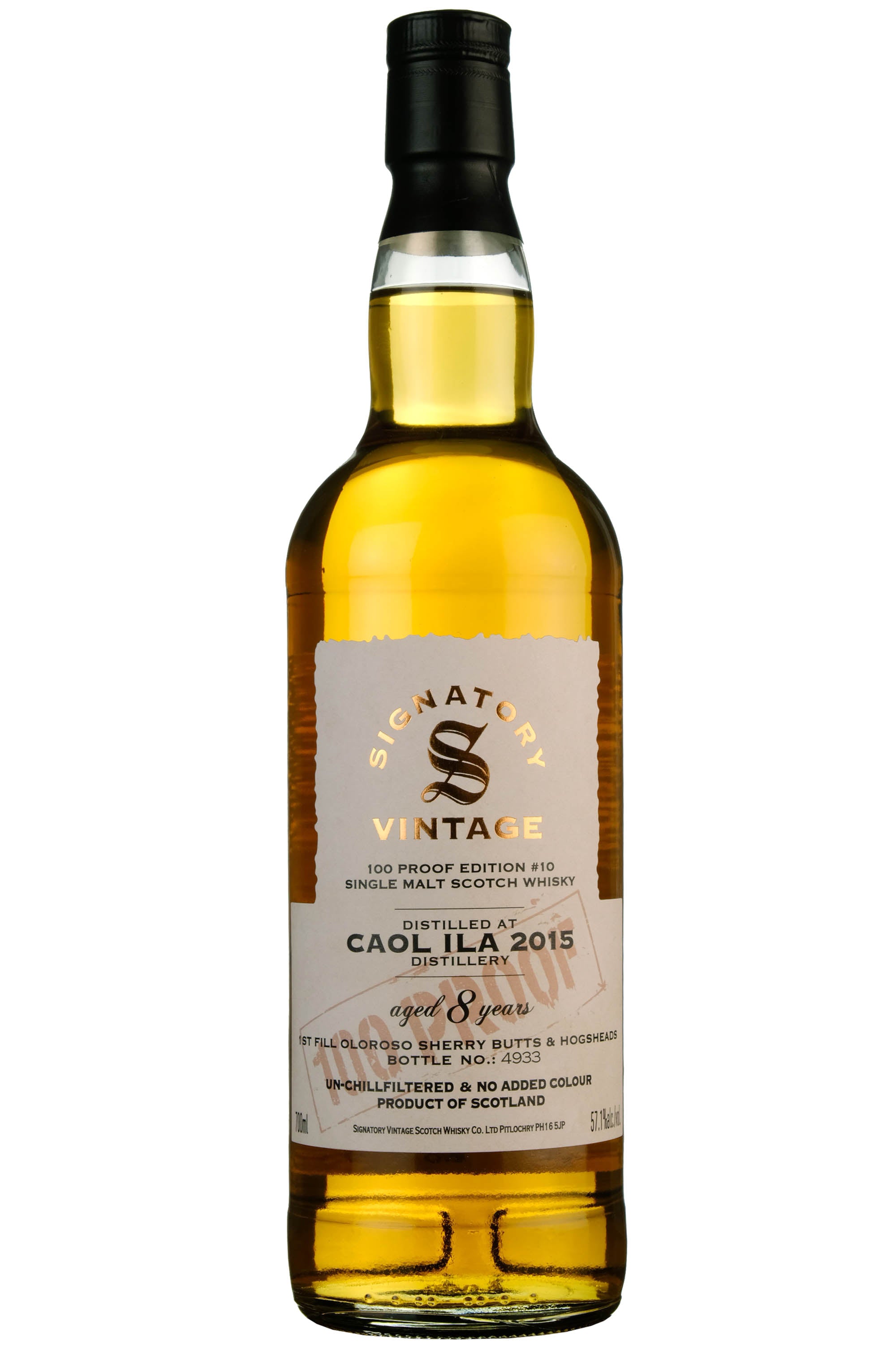 Caol Ila 2015-2024 | 8 Year Old Signatory Vintage 100 Proof Edition 10