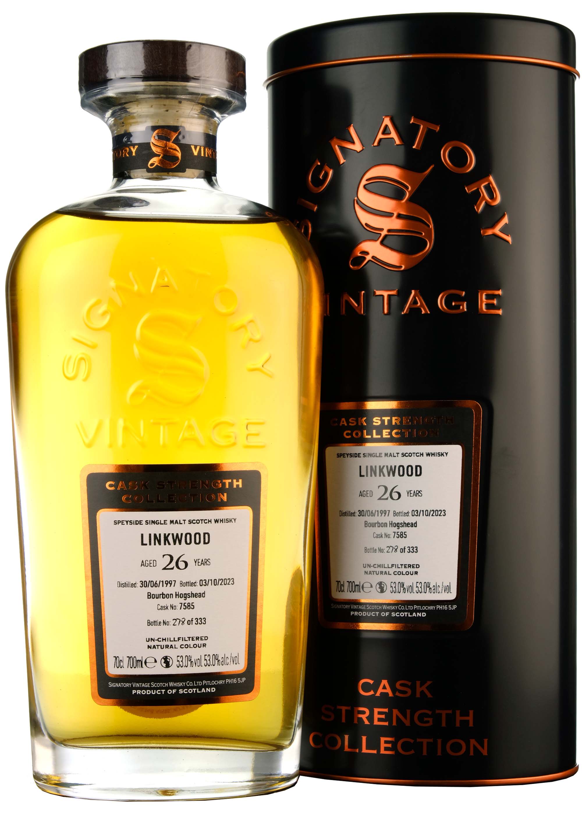 Linkwood 1997 26 Year Old Signatory Vintage Single Cask 7585