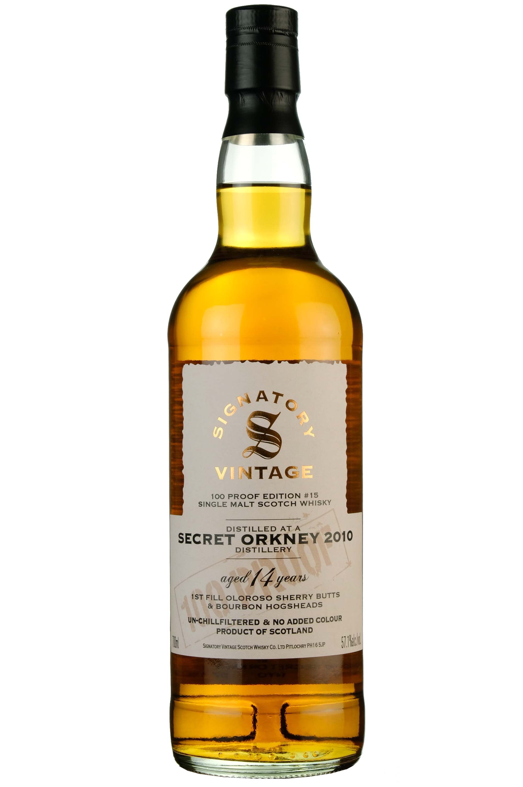 Secret Orkney 2010-2024 | 14 Year Old Signatory Vintage 100 Proof Edition 15