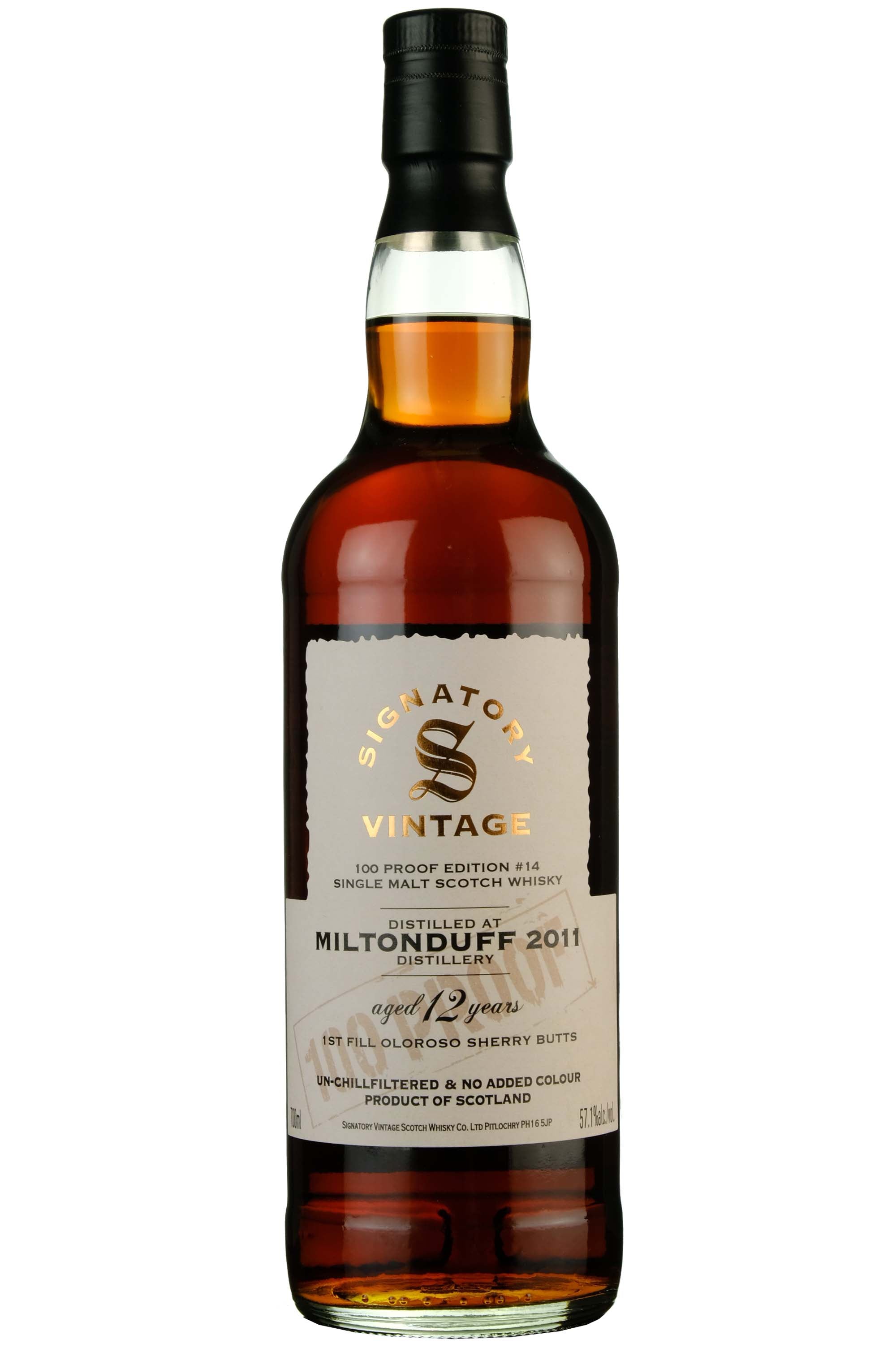 Miltonduff 2011-2024 | 12 Year Old Signatory Vintage 100 Proof Edition 14