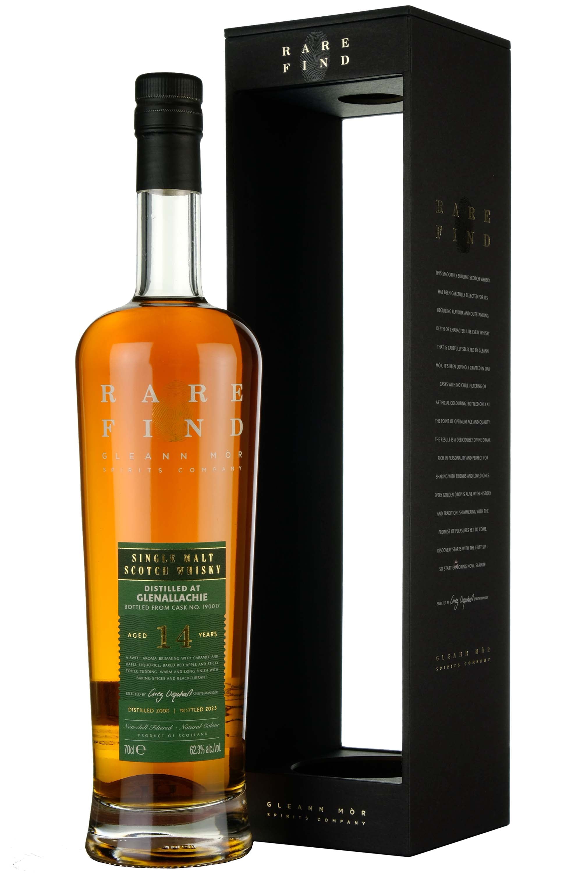 Glenallachie 2008-2024 | 14 Year Old Gleann Mor Rare Find Single Cask 190017