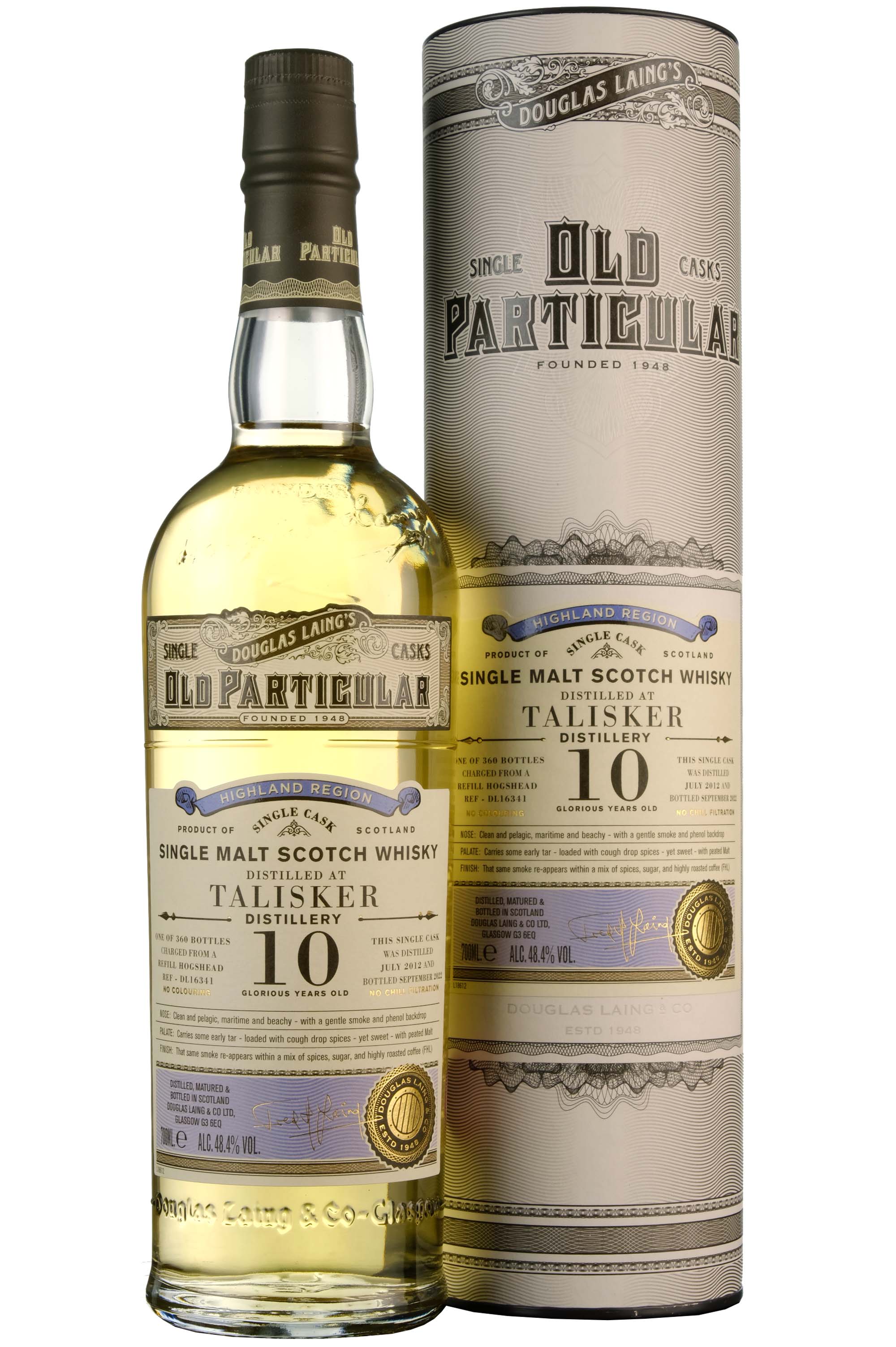 Talisker 2012-2022 | 10 Year Old Douglas Laing Old Particular Single Cask DL16341