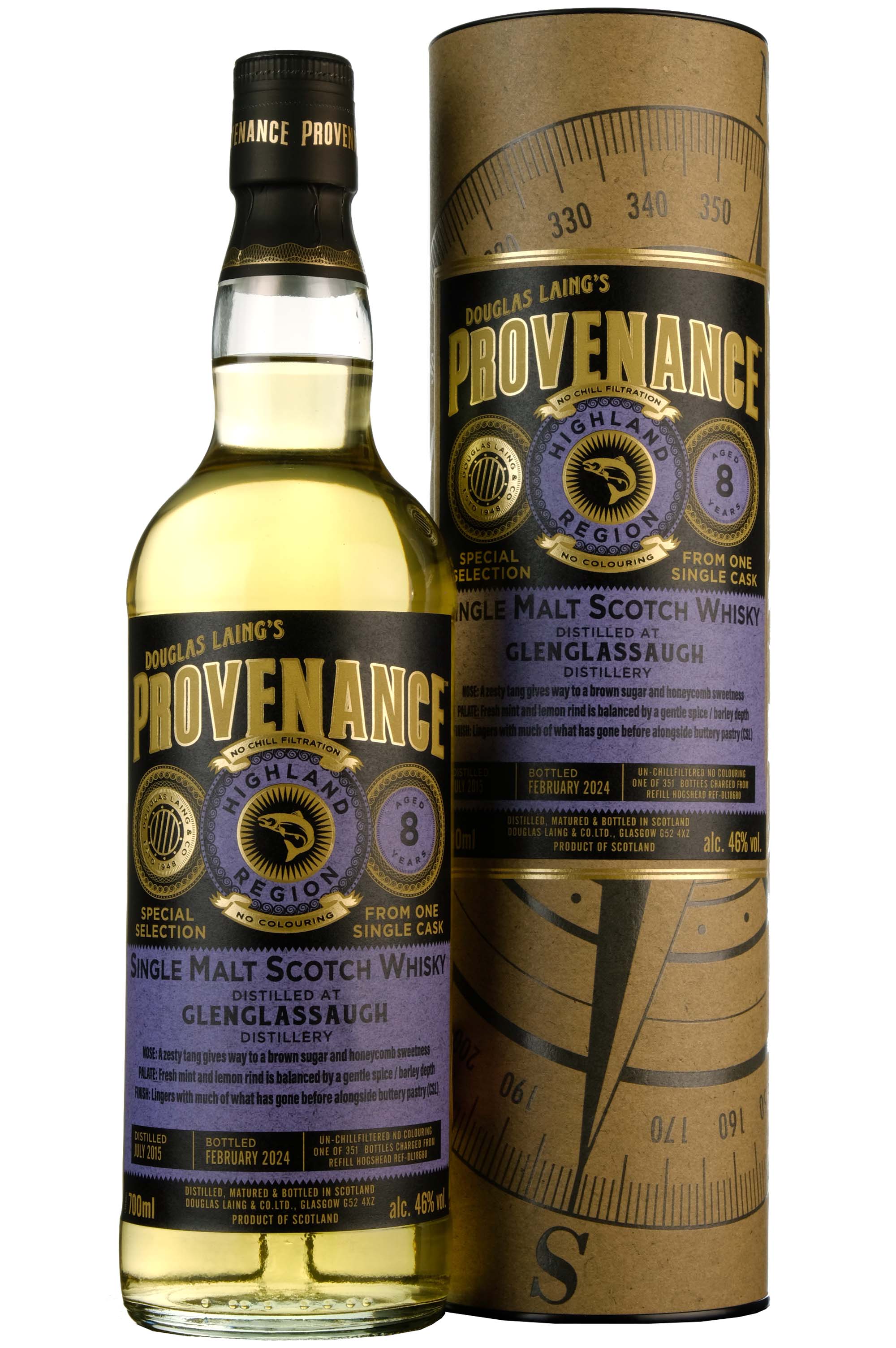 Glenglassaugh 2015-2024 | 8 Year Old Douglas Laing Provenance Single Cask DL18680