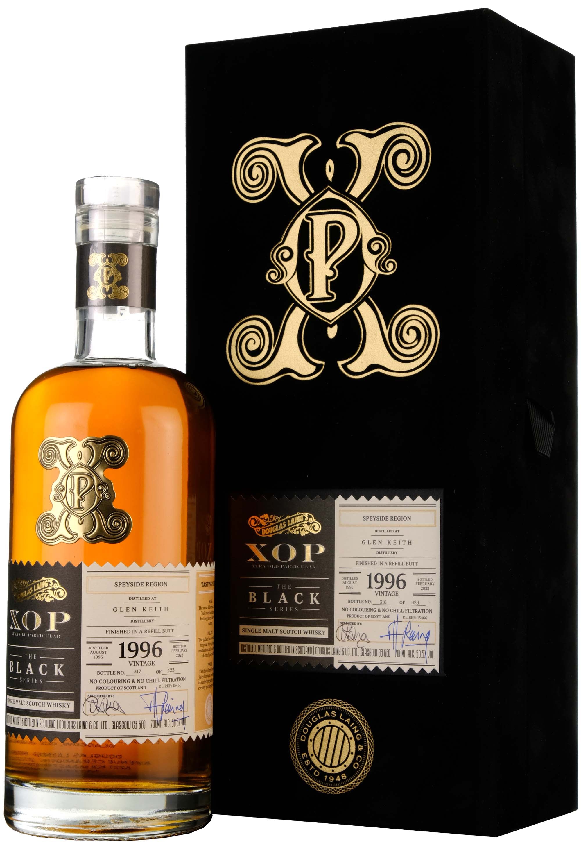 Glen Keith 1996-2022 | 25 Year Old Douglas Laing XOP Black Series Single Cask DL15466