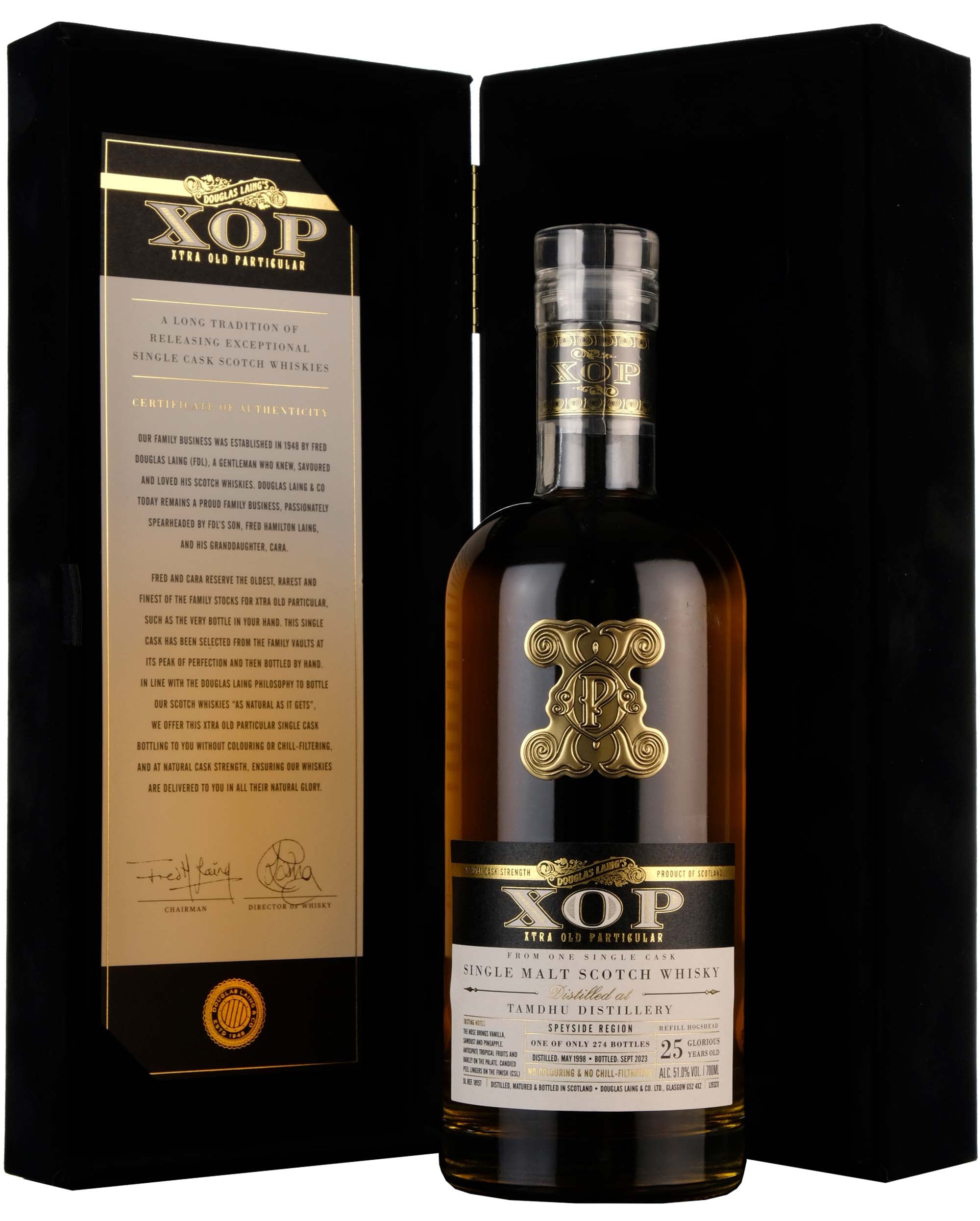 Tamdhu 1998-2023 | 25 Year Old Douglas Laing XOP Black Series Single Cask DL18157