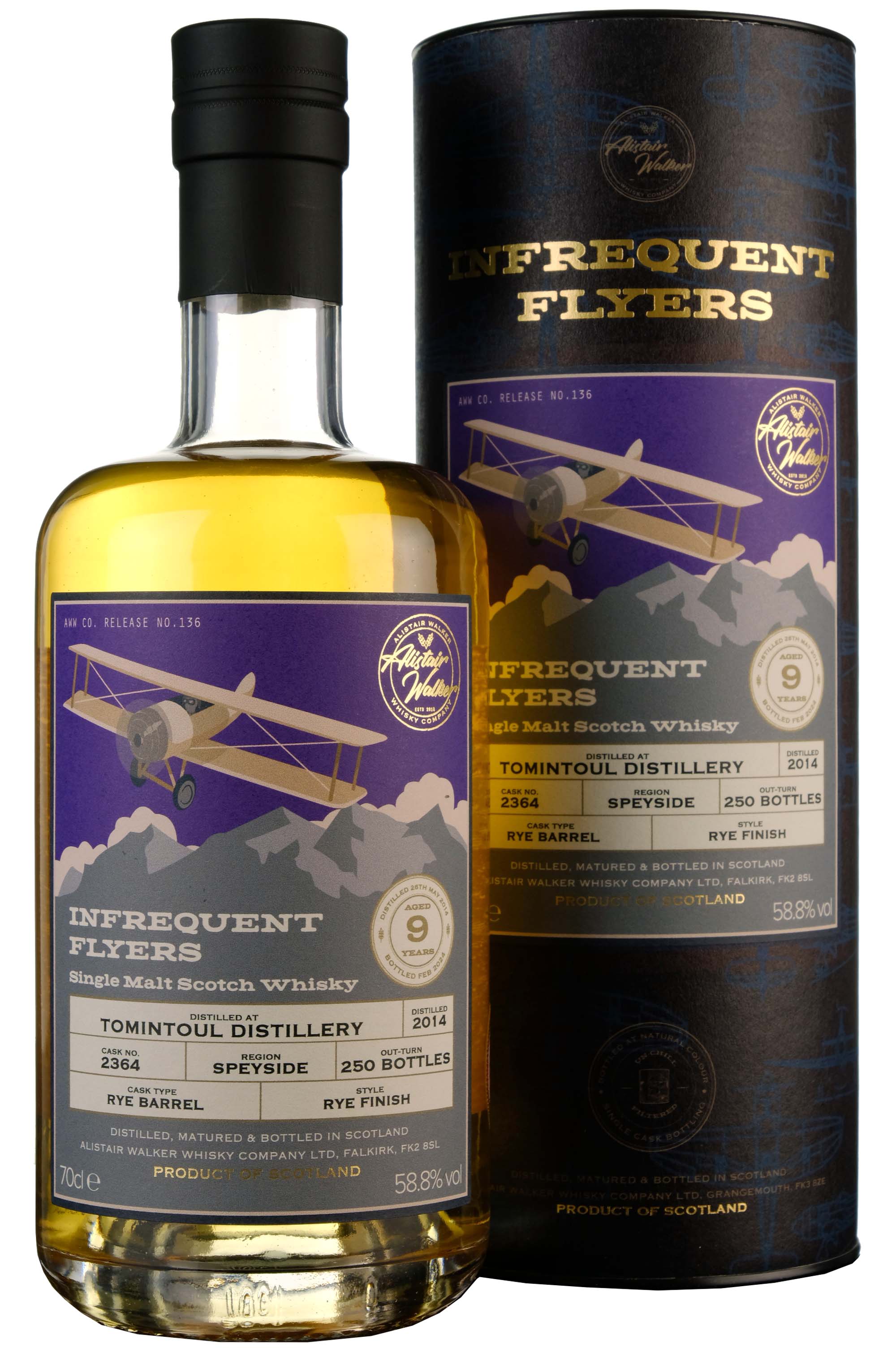 Tomintoul 2014-2024 | 9 Year Old Infrequent Flyers Single Cask 2364