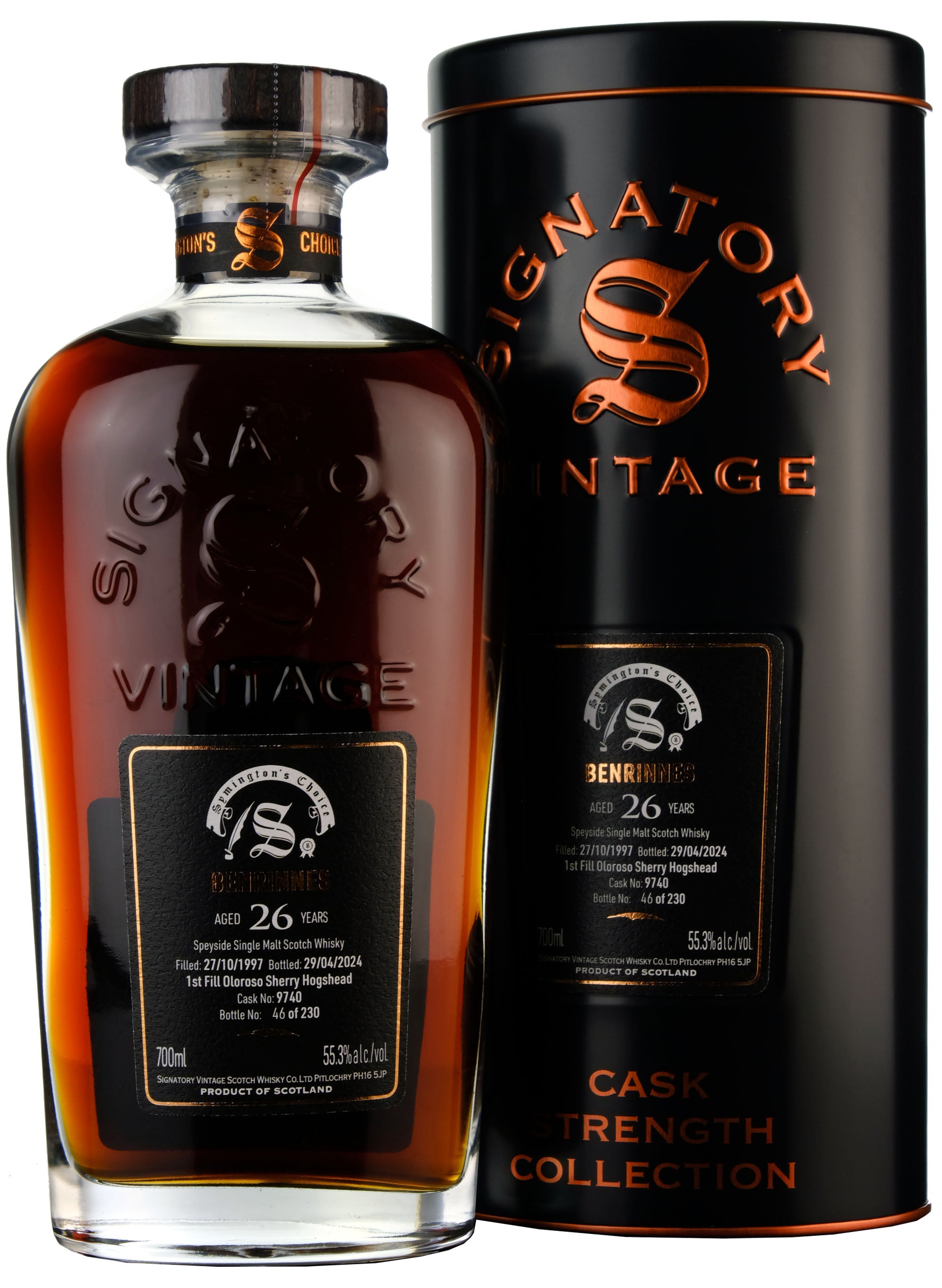 Benrinnes 1997-2024 | 26 Year Old Signatory Vintage Symington's Choice Single Cask 9740