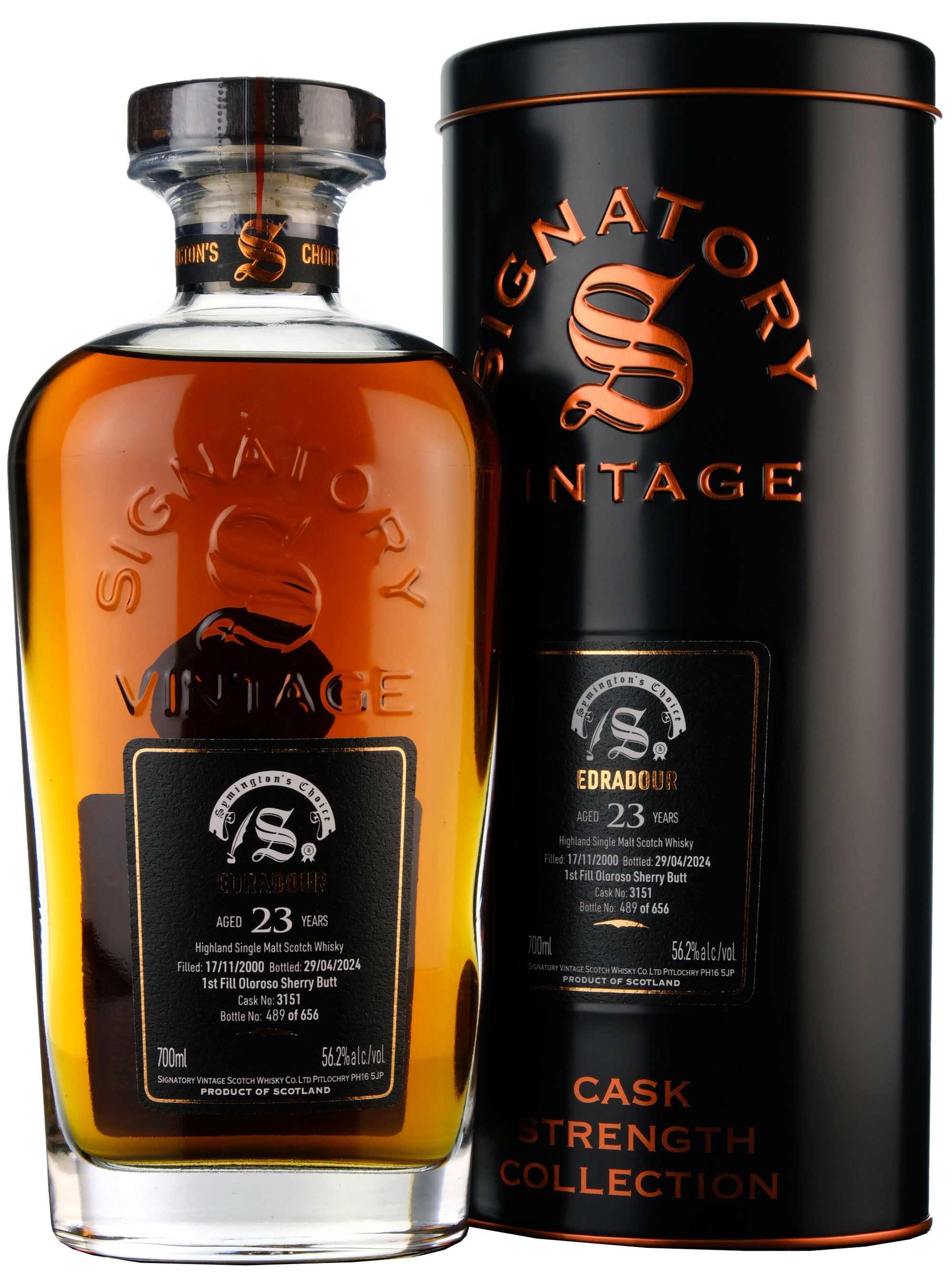 Edradour 2000-2024 | 23 Year Old Signatory Vintage Symington's Choice Single Cask 3151