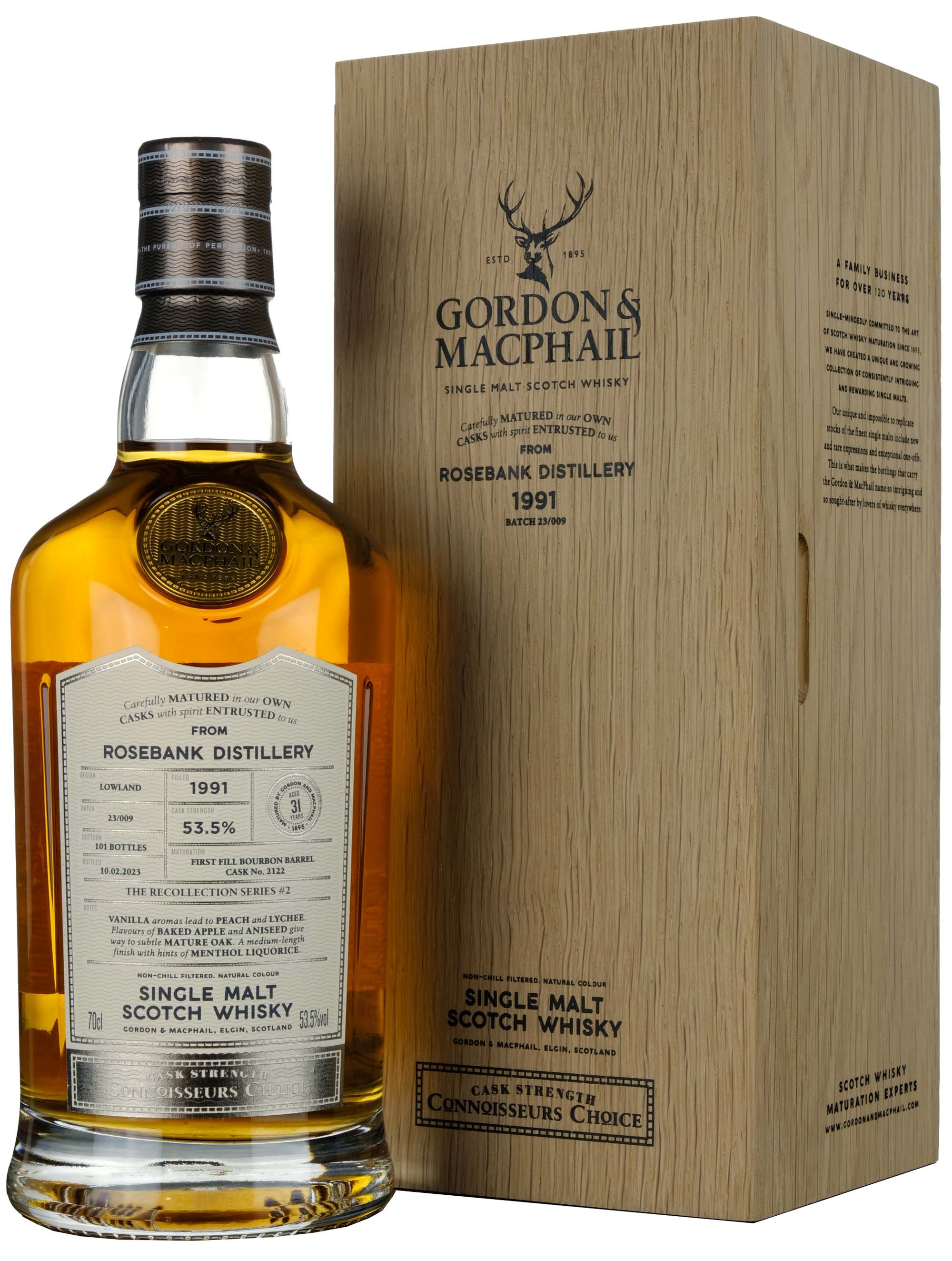Rosebank 1991 - 31 Year Old G&M Connoisseurs Choice Single Cask 