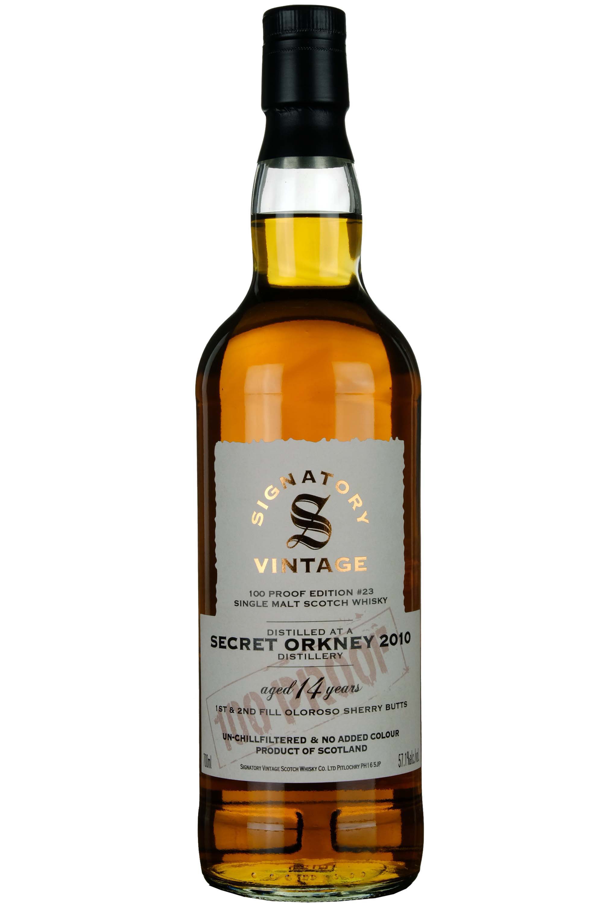 Secret Orkney 2010 - 14 Year Old Signatory Vintage 100 Proof
