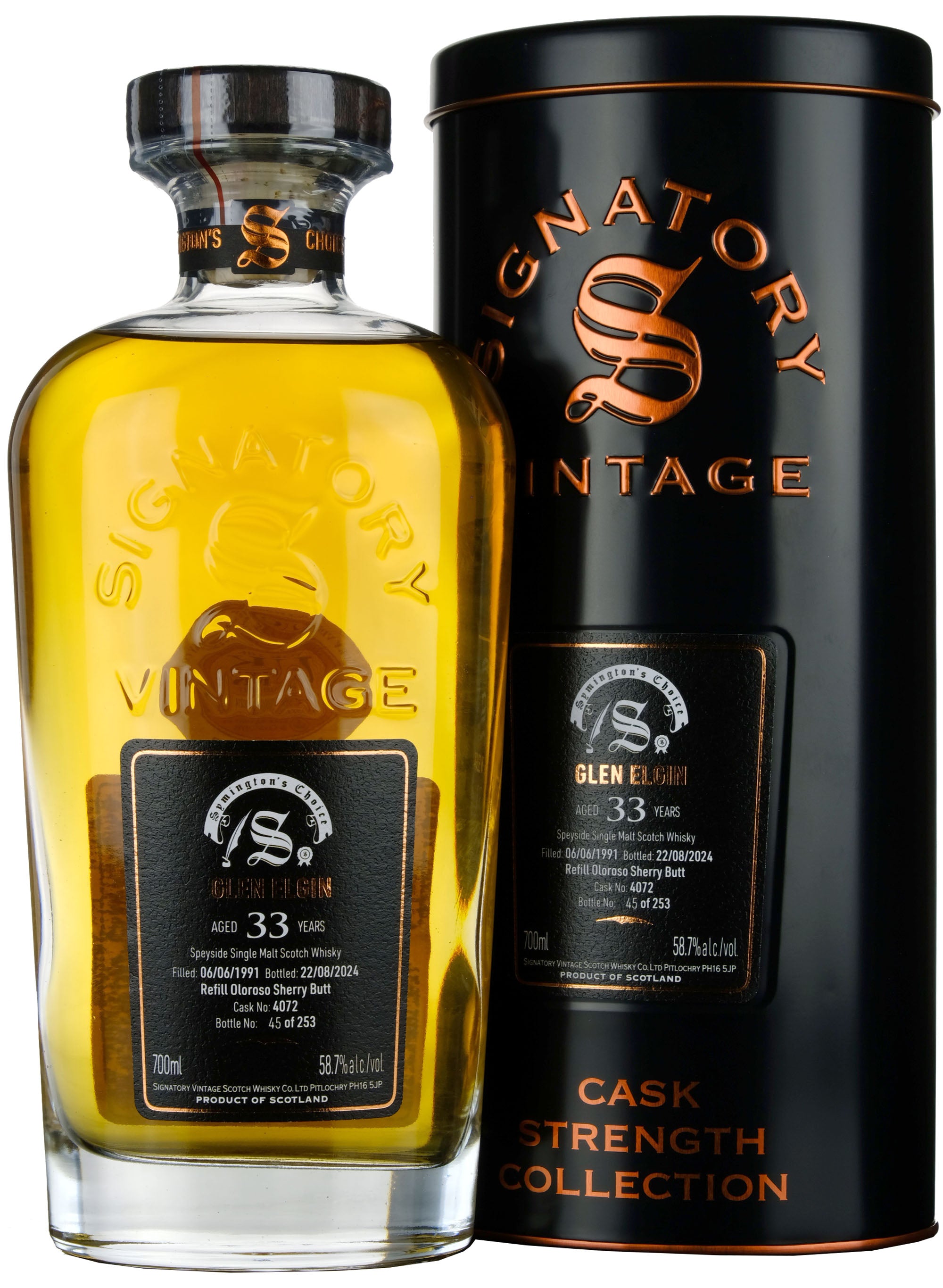 Glen Elgin 1991-2024 | 33 Year Old Signatory Vintage Symington's Choice Single Cask 4072