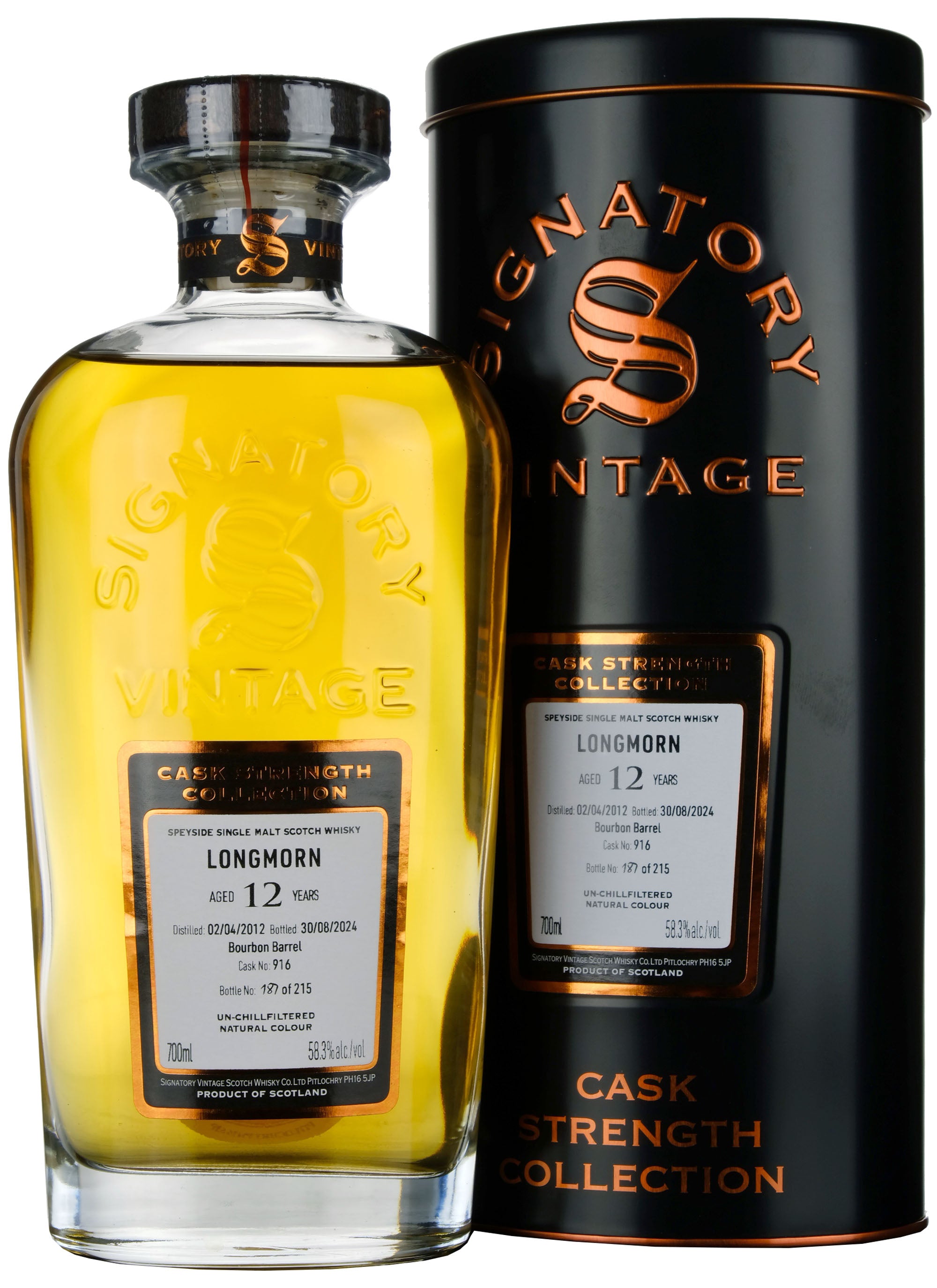 Longmorn 2012-2024 | 12 Year Old Signatory Vintage Cask Strength Collection Single Cask 916