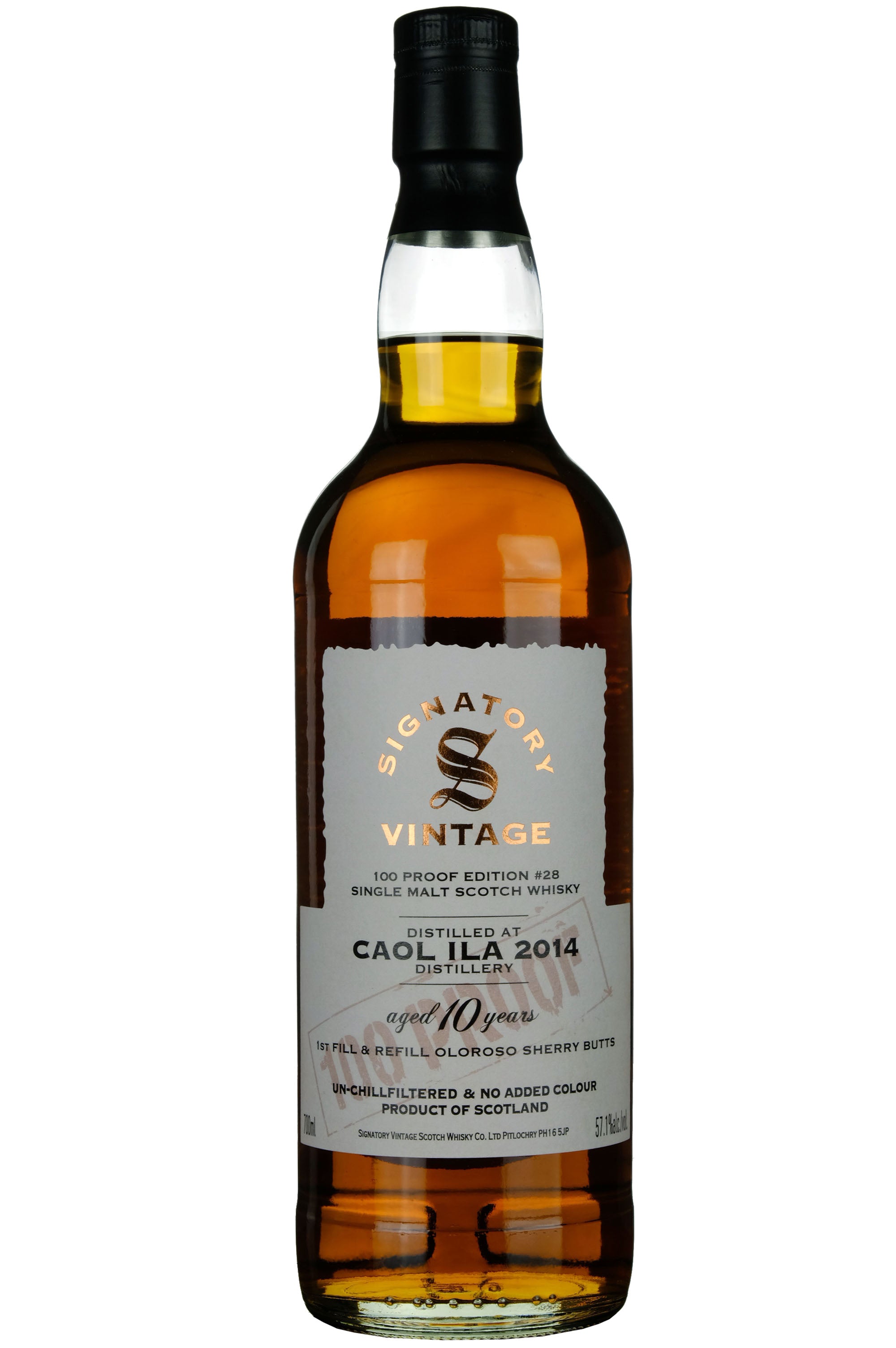 Caol Ila 2014-2024 | 10 Year Old Signatory Vintage 100 Proof Edition 28
