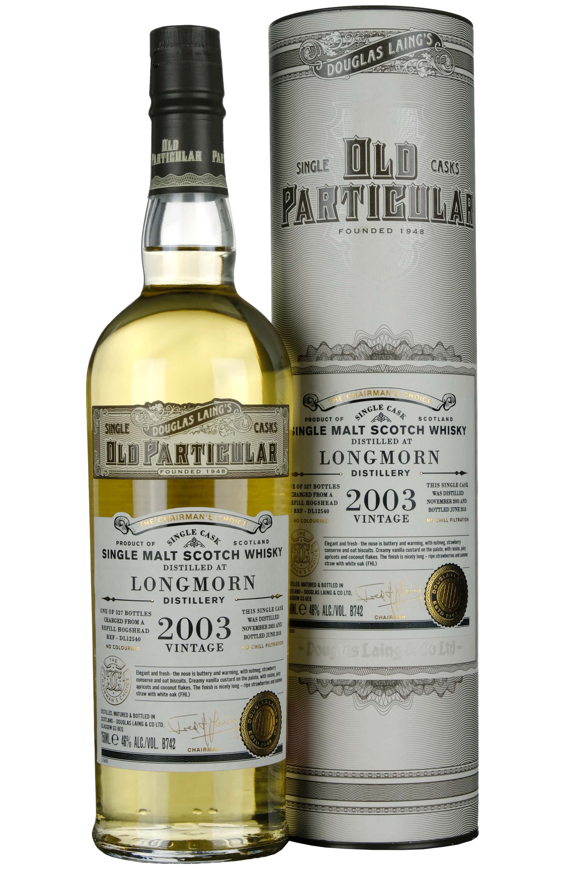 Longmorn 2003-2018 | 14 Year Old Douglas Laing Old Particular Single Cask DL12540