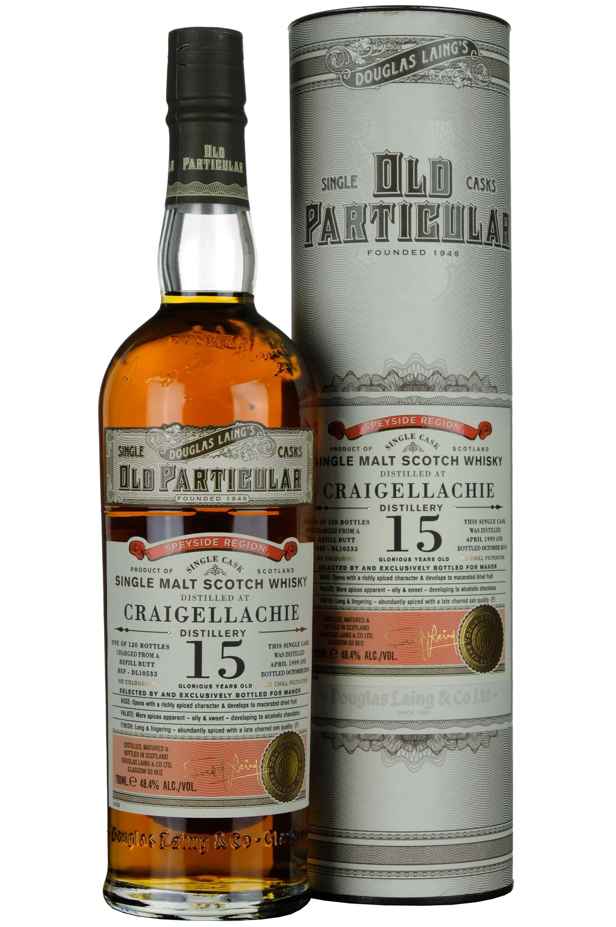Craigellachie 1999-2014 | 15 Year Old Douglas Laing Old Particular Single Cask DL10533