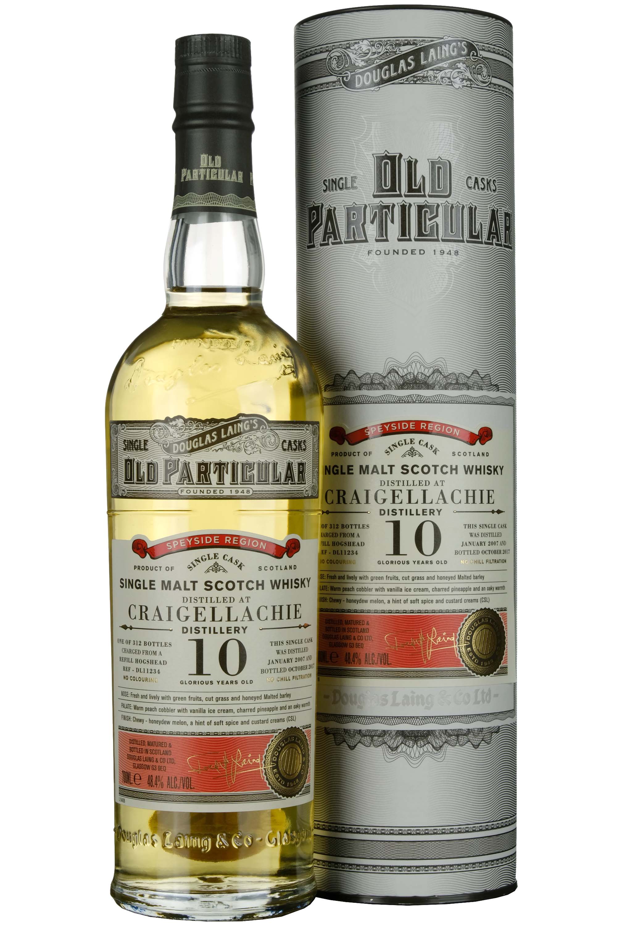 Craigellachie 2007-2017 | 10 Year Old Douglas Laing Old Particular Single Cask DL11234