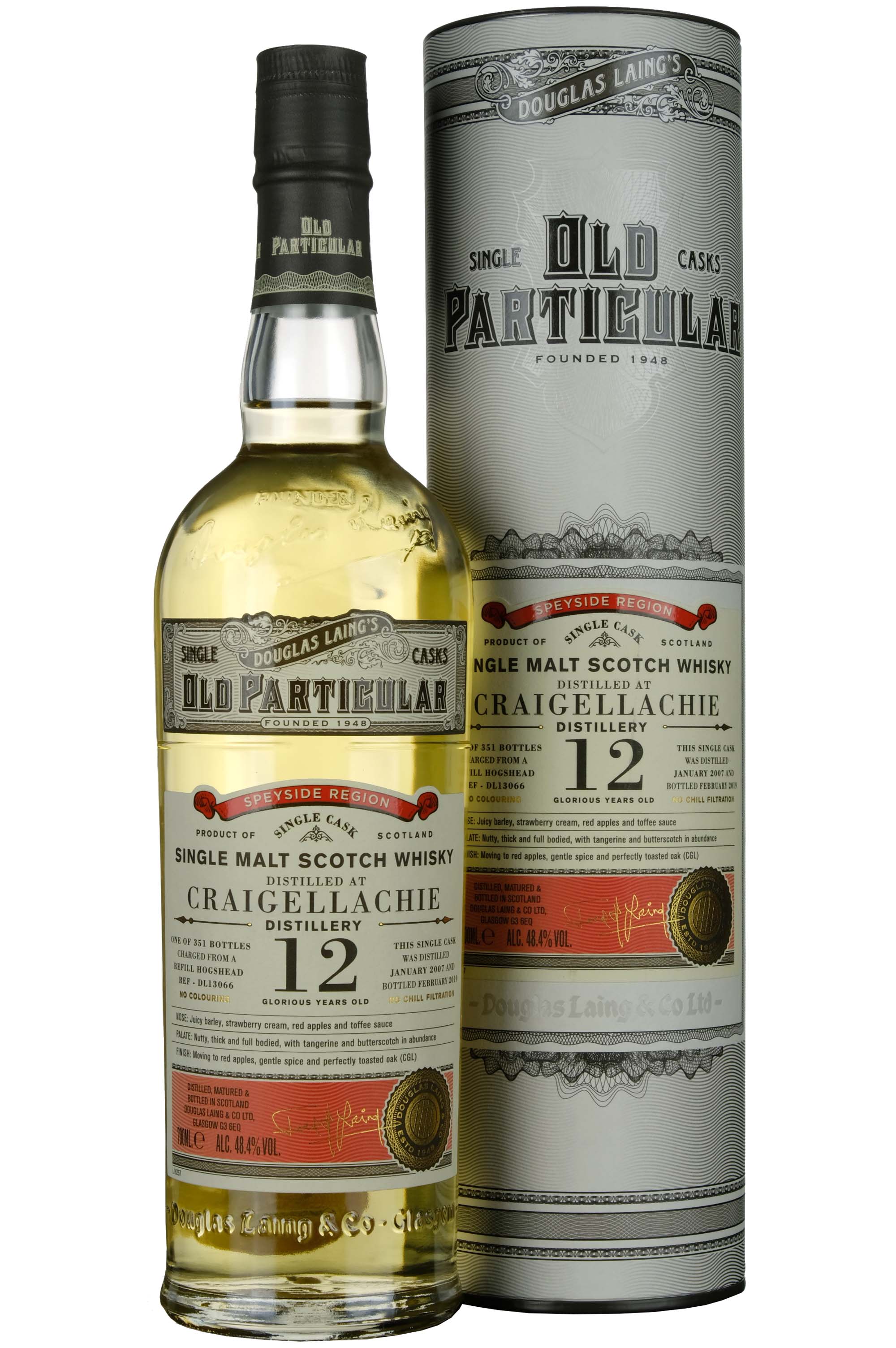 Craigellachie 2007-2019 | 12 Year Old Douglas Laing Old Particular Single Cask DL13066